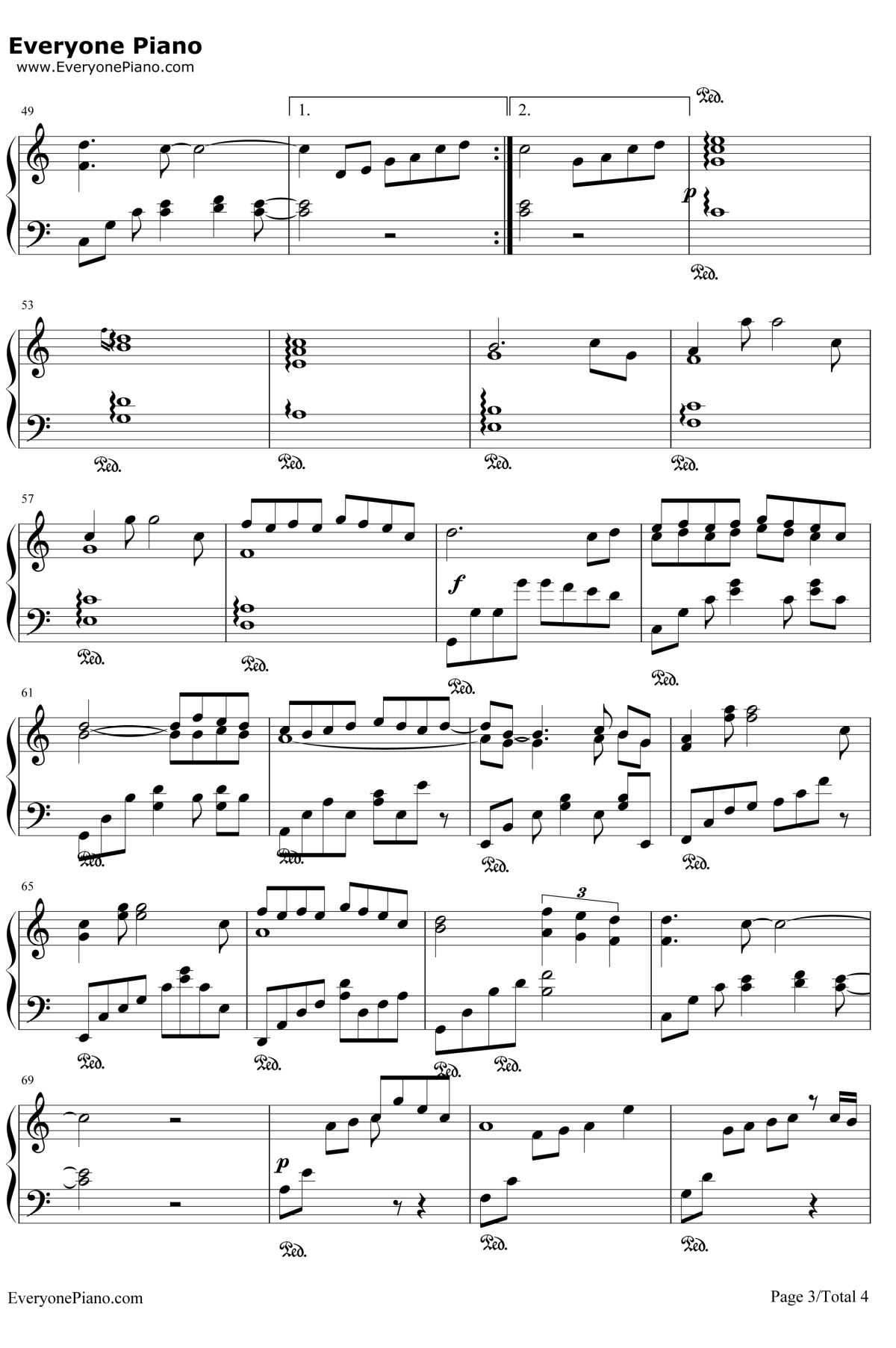 江南钢琴谱3-林俊杰