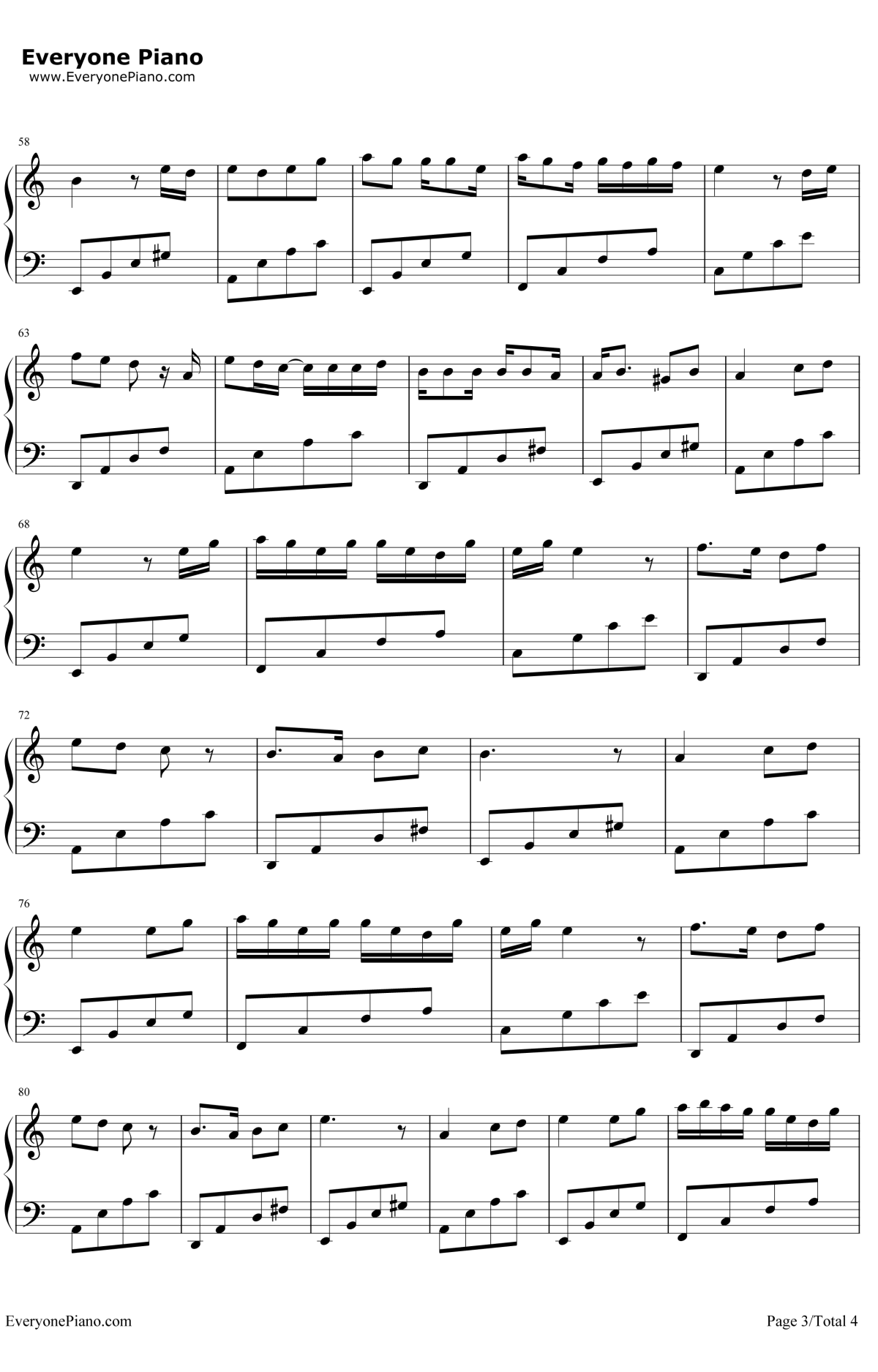 童话镇钢琴谱3-陈一发儿