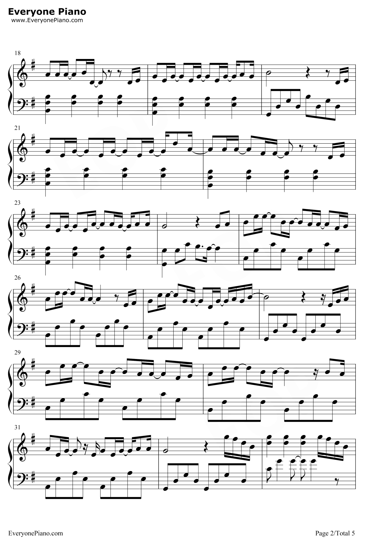 分手的距离钢琴谱2-李魏西