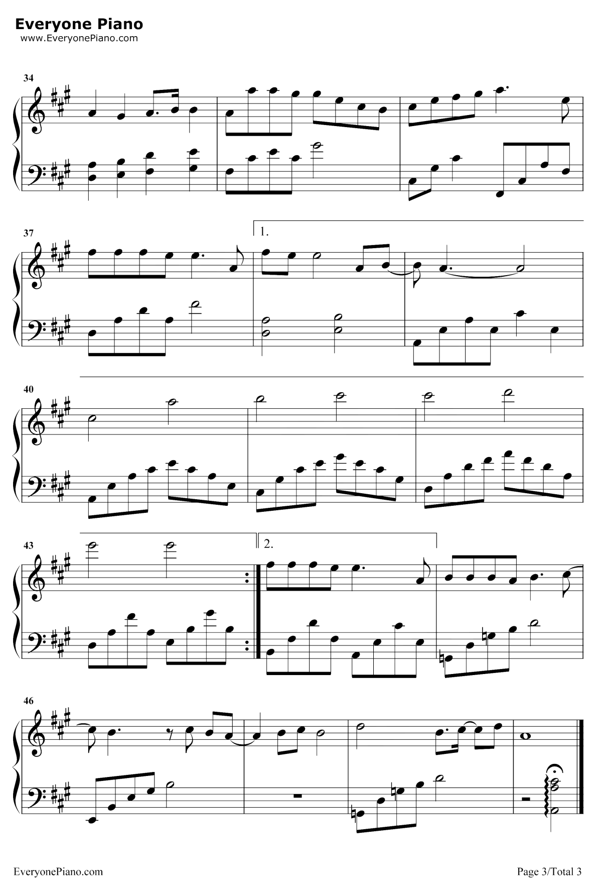 小欢喜钢琴谱3-刘瑞琦