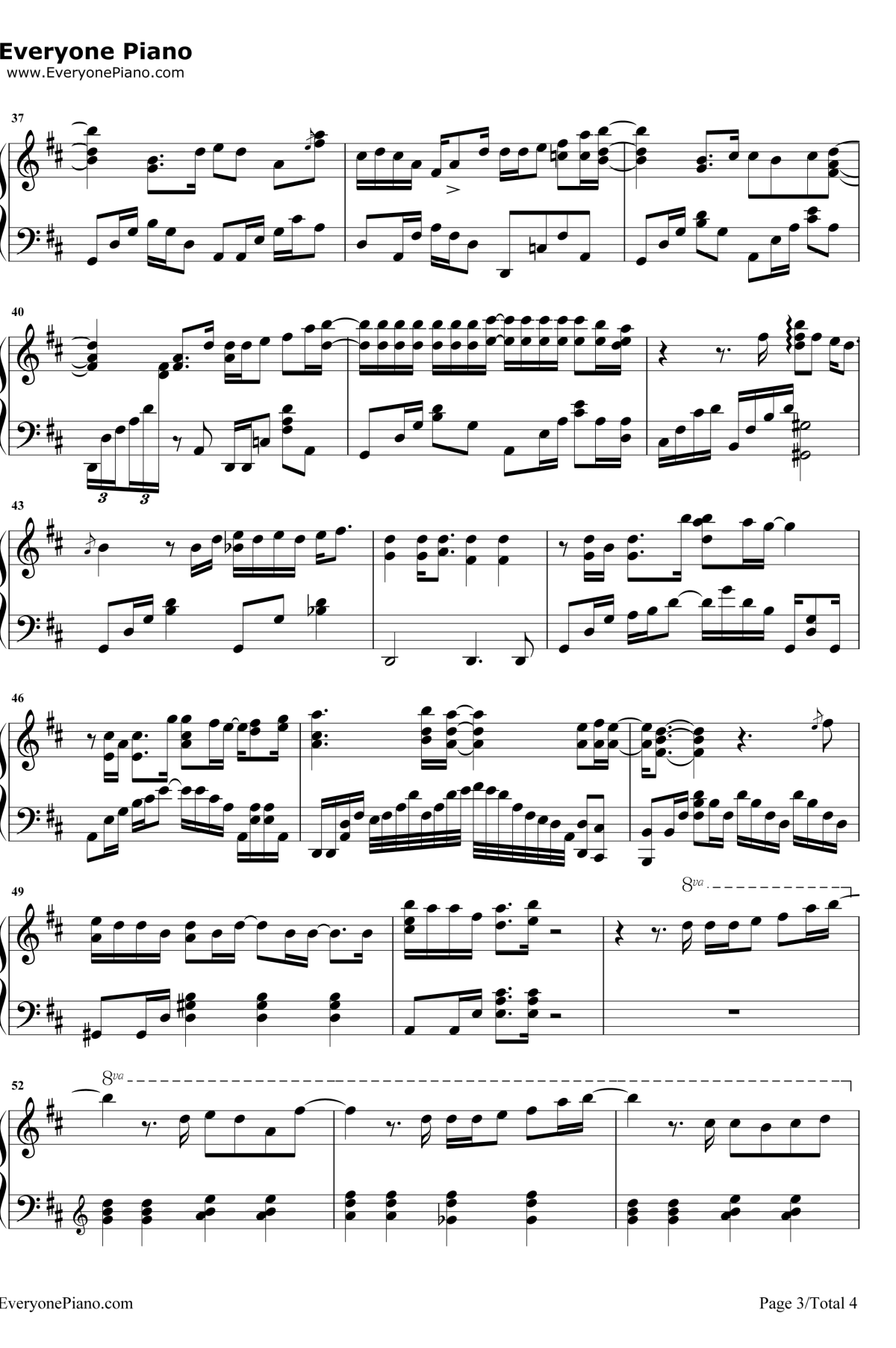 说散就散钢琴谱3-袁娅维