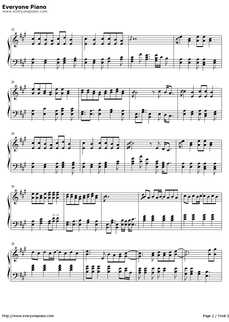 因你而在钢琴谱2-林俊杰