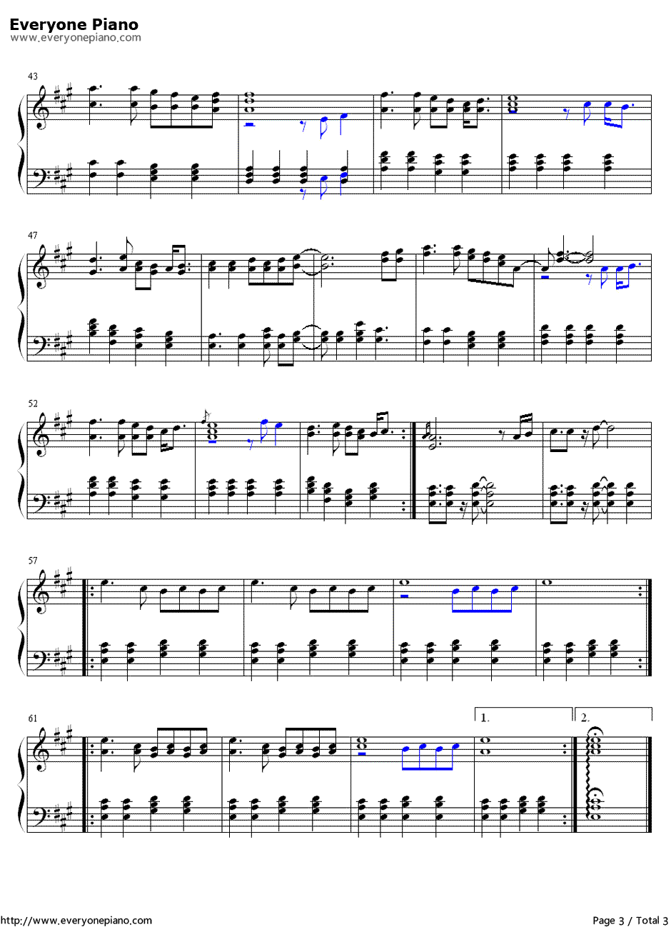 因你而在钢琴谱3-林俊杰