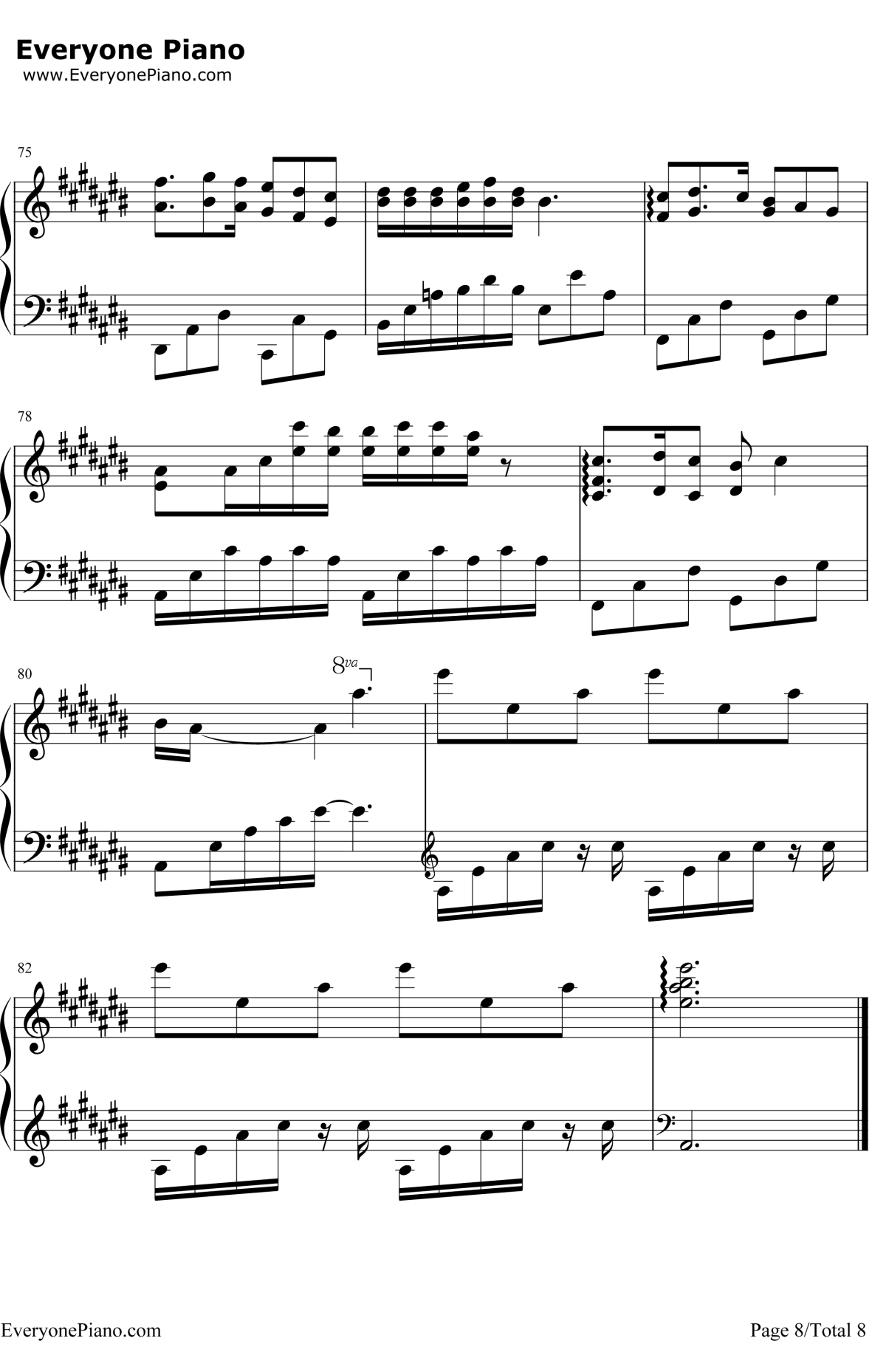 匆匆那年钢琴谱8-王菲