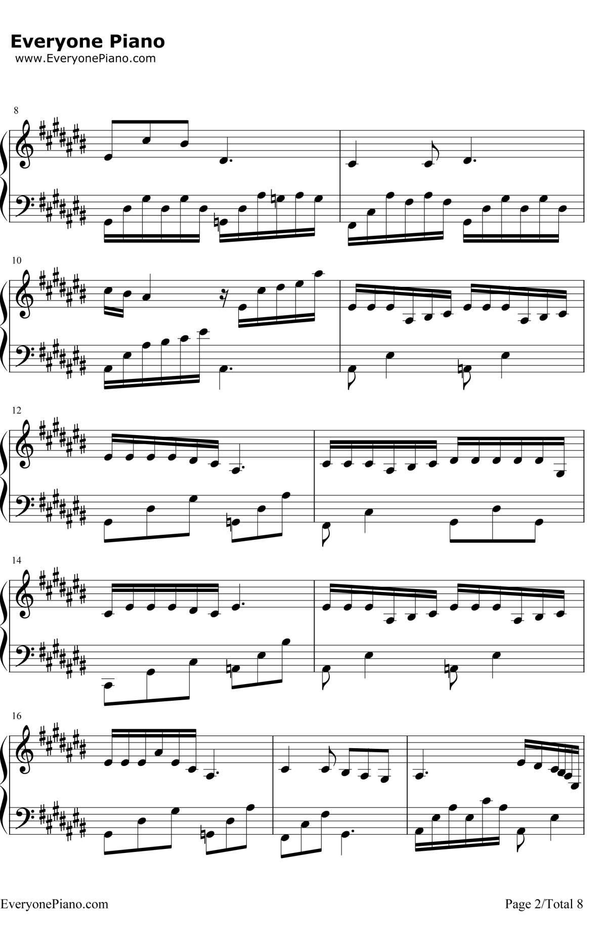 匆匆那年钢琴谱2-王菲