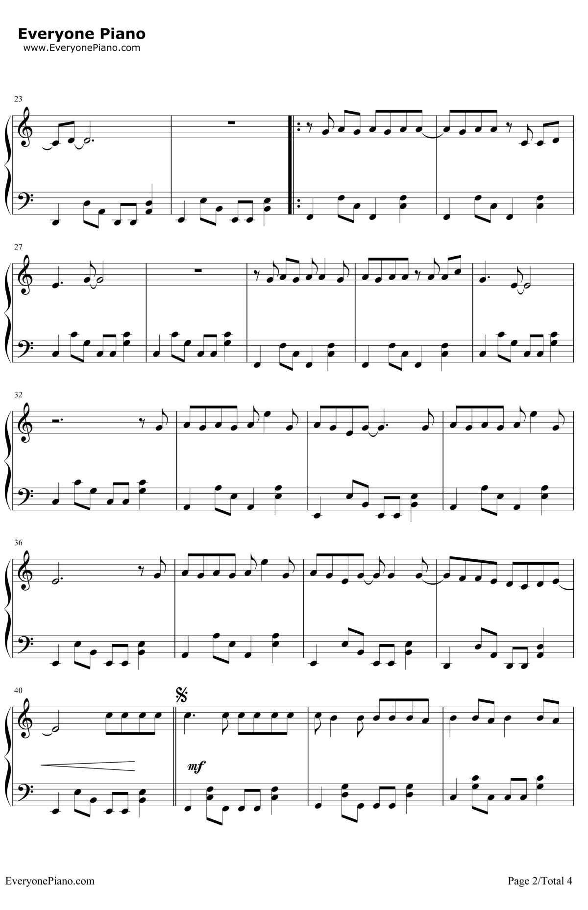 李白钢琴谱2-李荣浩