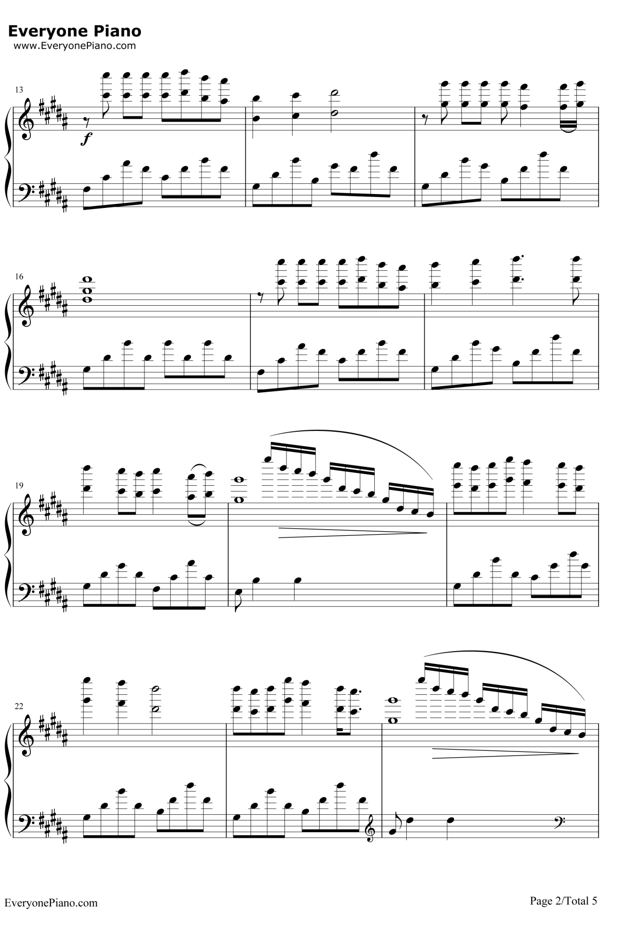 想起钢琴谱2-韩雪