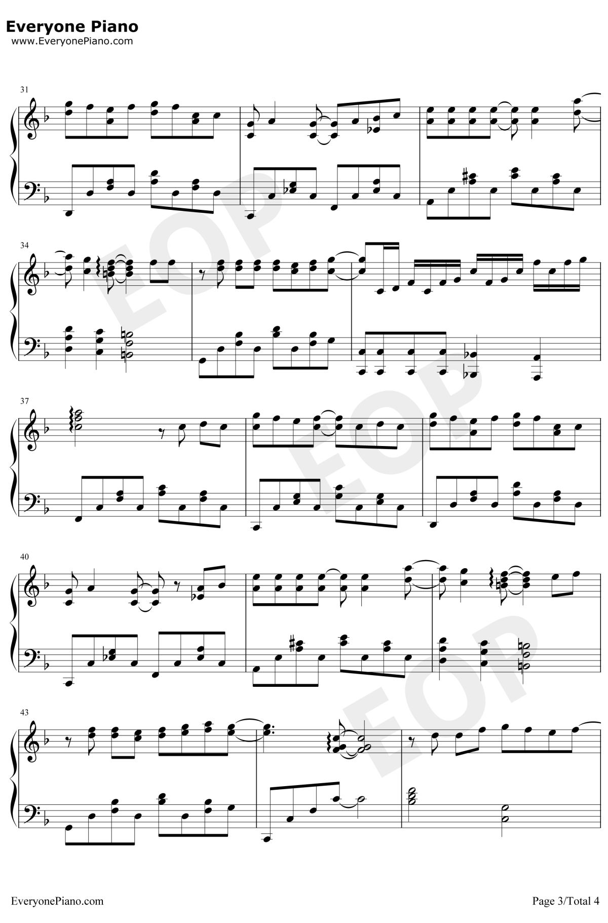 追梦赤子心钢琴谱3-GALA