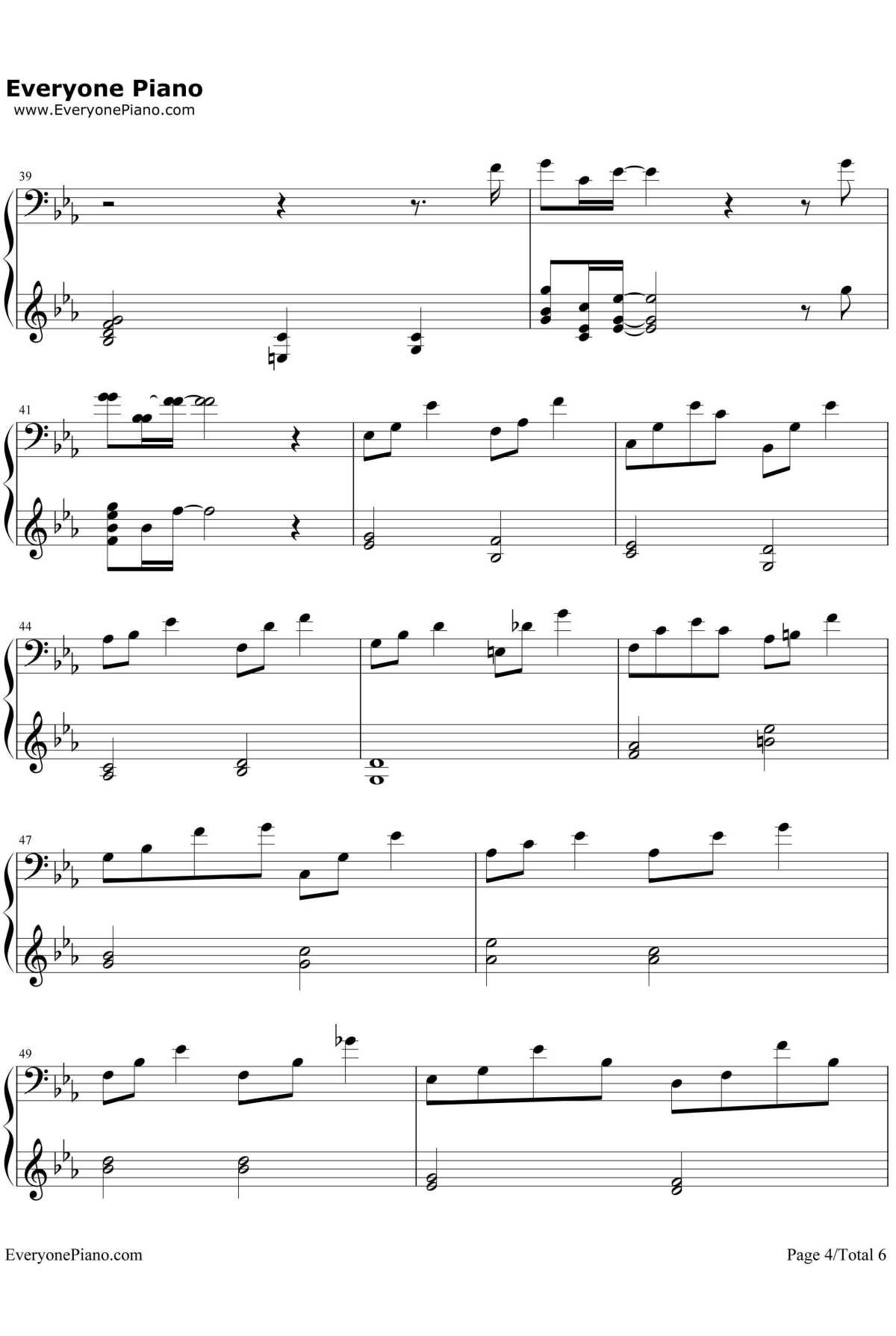 可惜我是水瓶座钢琴谱4-杨千嬅