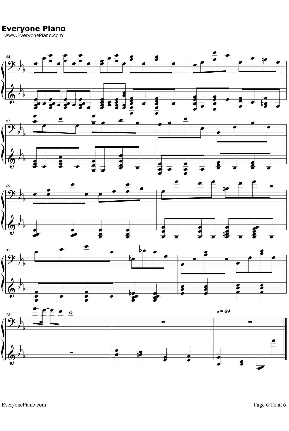 可惜我是水瓶座钢琴谱6-杨千嬅