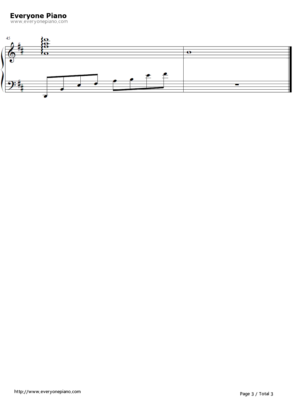 天涯过客钢琴谱3-周杰伦