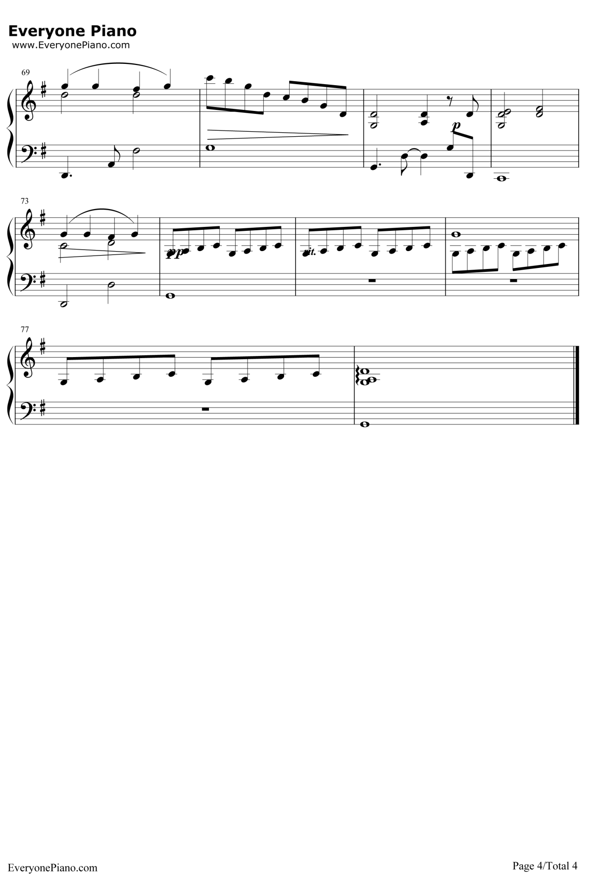 会呼吸的痛钢琴谱4-梁静茹