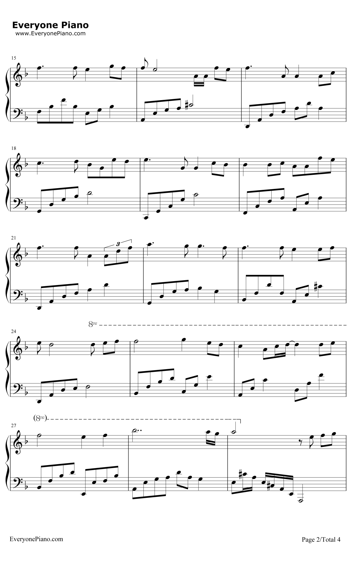 月半小夜曲钢琴谱2-李克勤