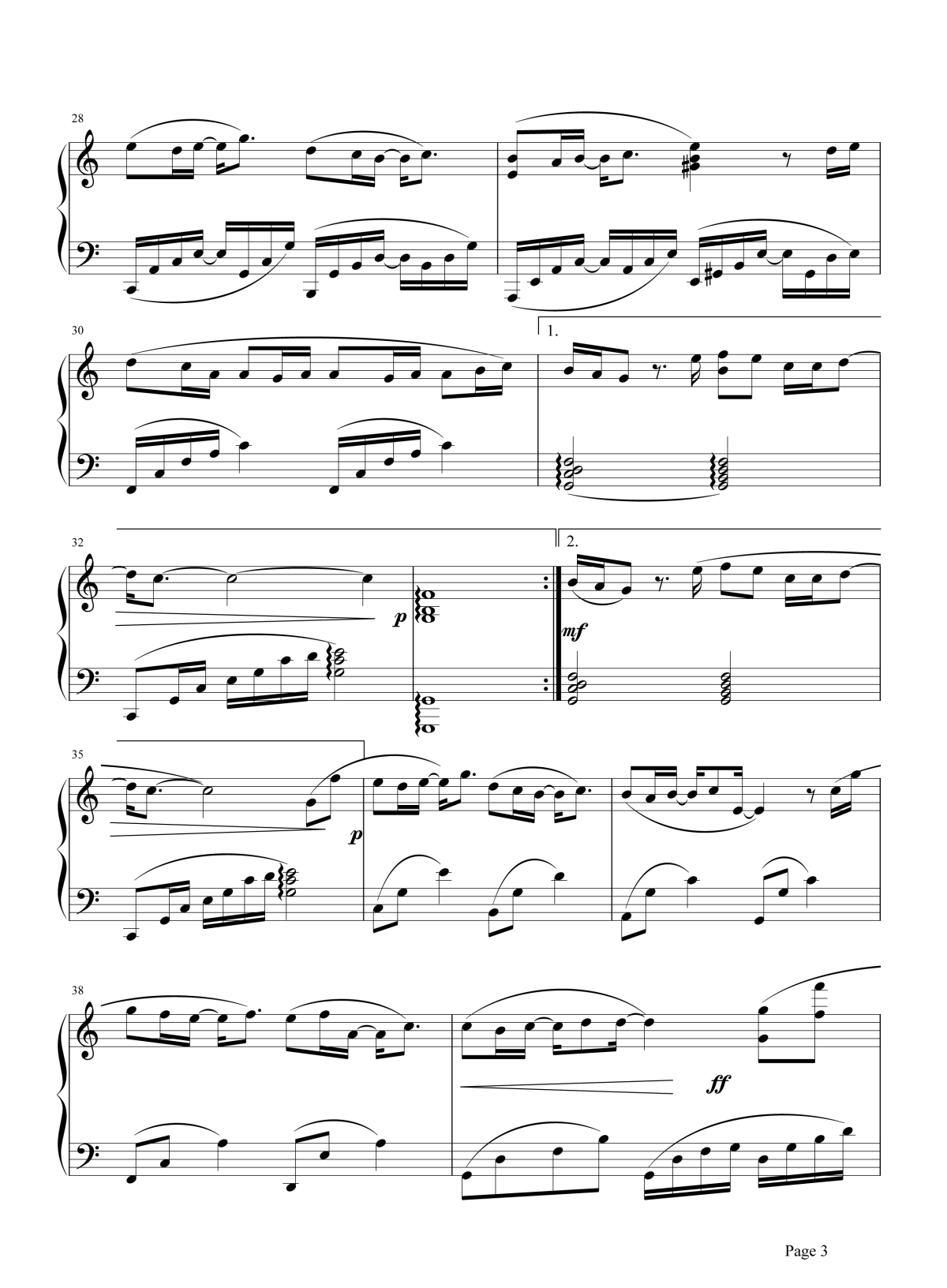 左半边翅膀钢琴谱3-许飞