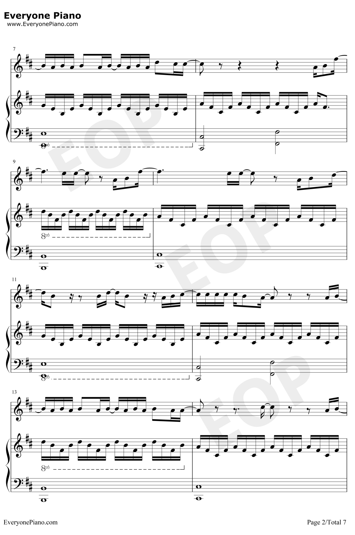 怎么说我不爱你钢琴谱2-萧敬腾