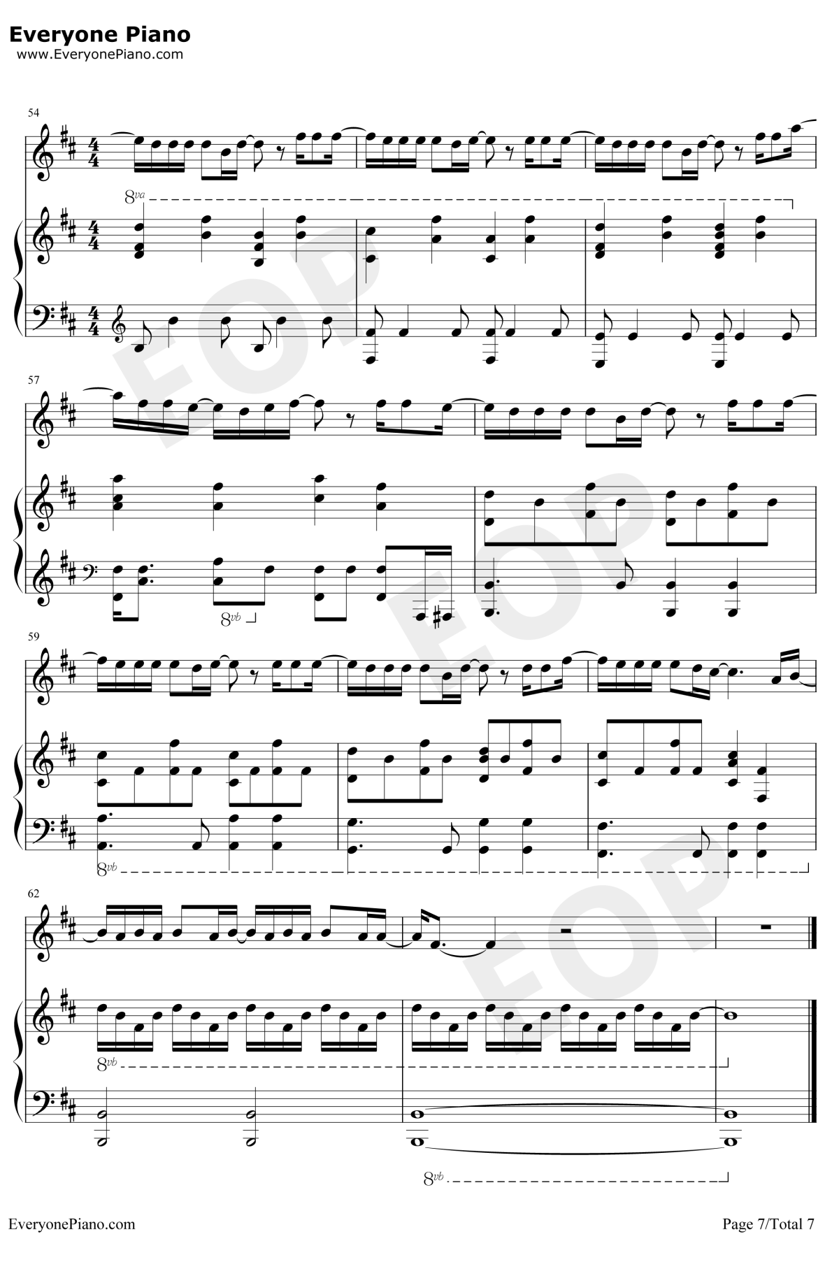 怎么说我不爱你钢琴谱7-萧敬腾