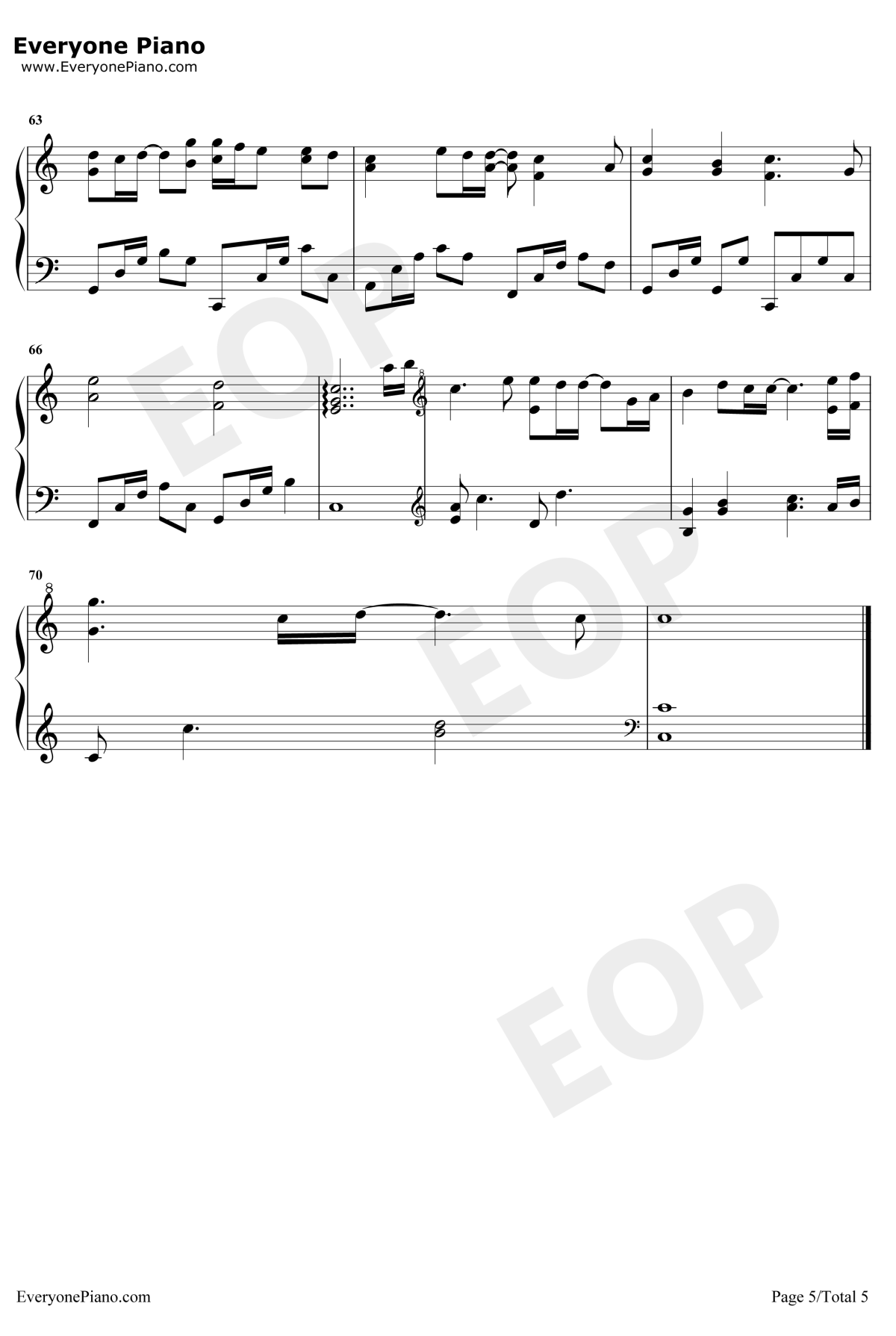 孤单边缘钢琴谱5-王大毛