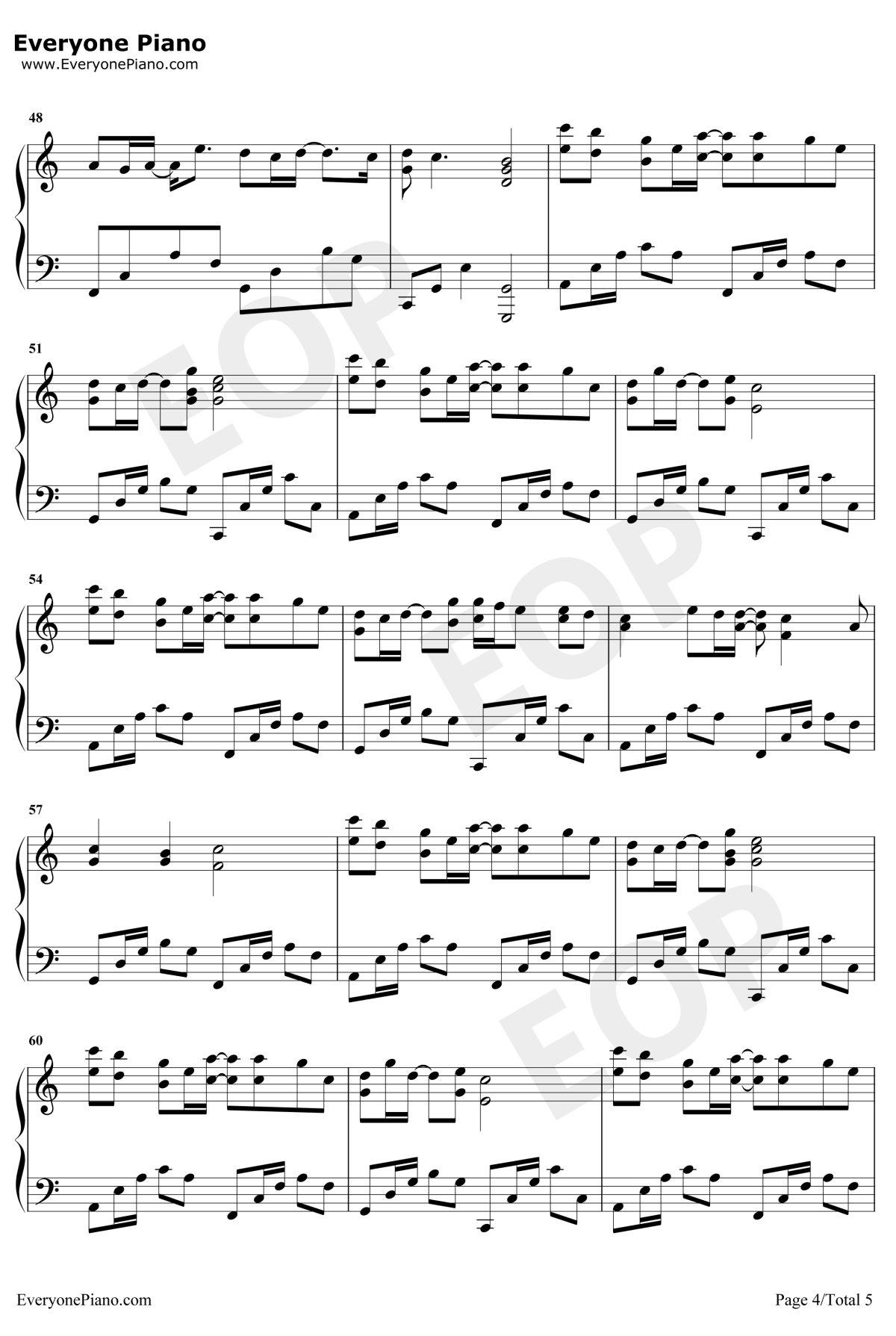 孤单边缘钢琴谱4-王大毛