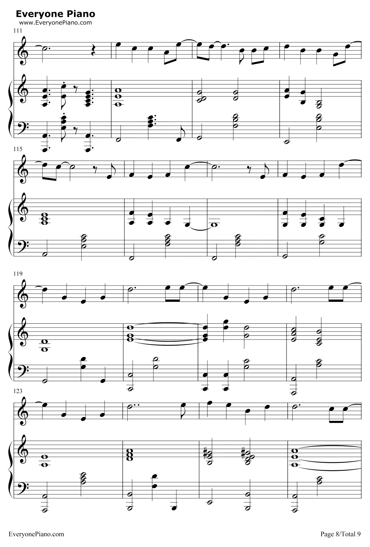 慢慢走钢琴谱8-许魏洲