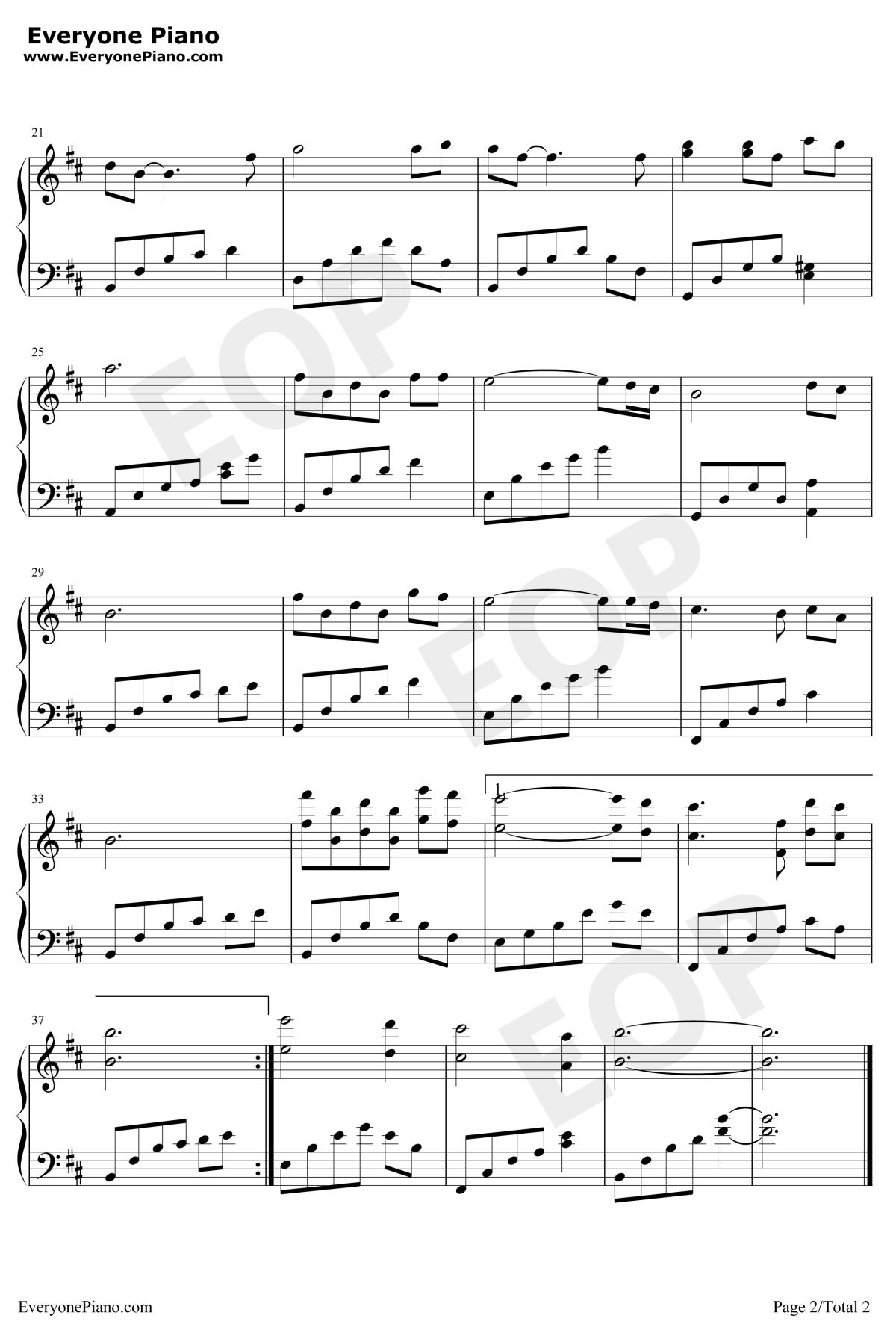 假如我是真的钢琴谱2-洪一诺