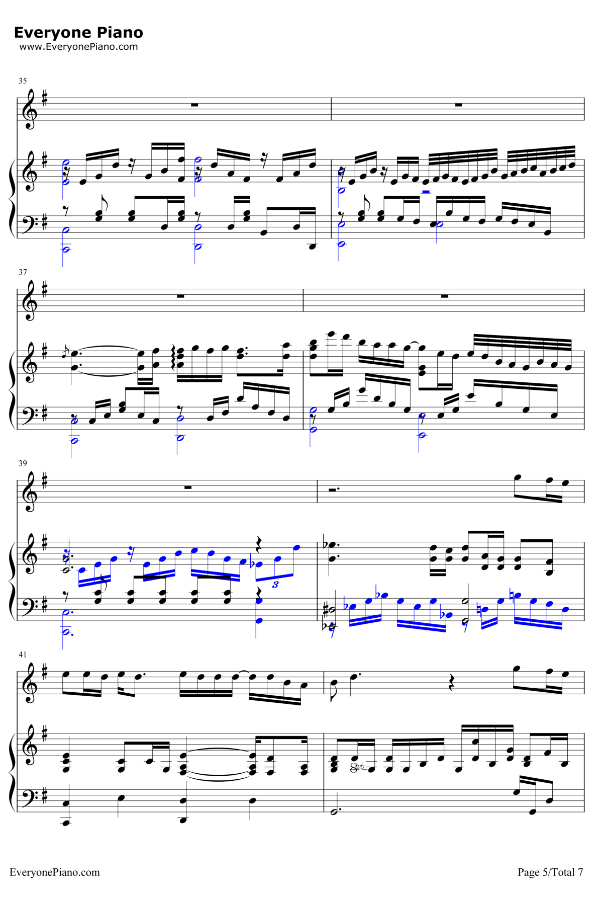 在人间钢琴谱5-王建房