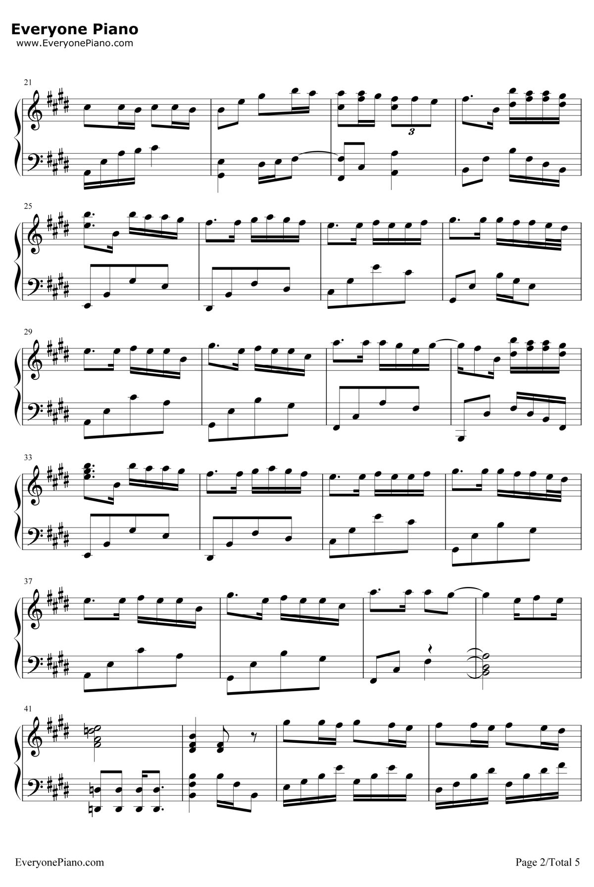 我很快乐钢琴谱2-刘惜君