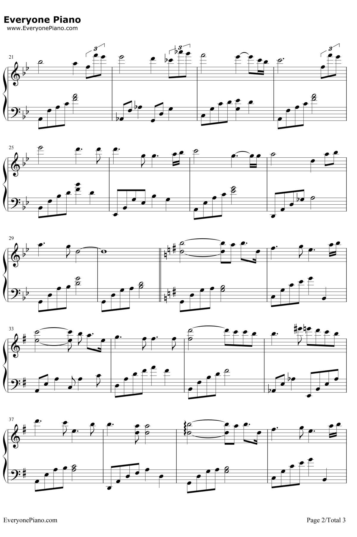 记得钢琴谱2-张惠妹