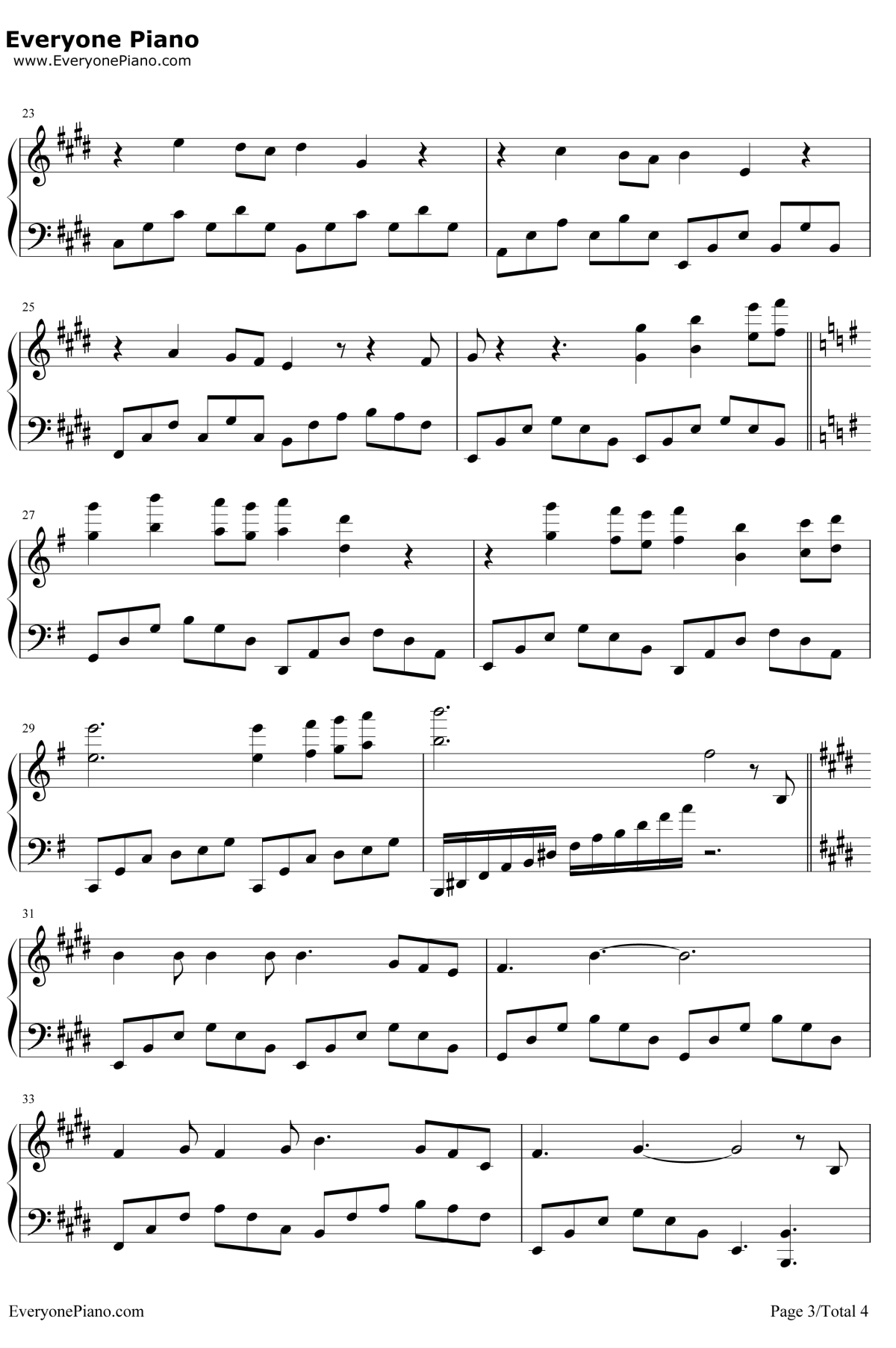 最长的旅途钢琴谱3-李琦