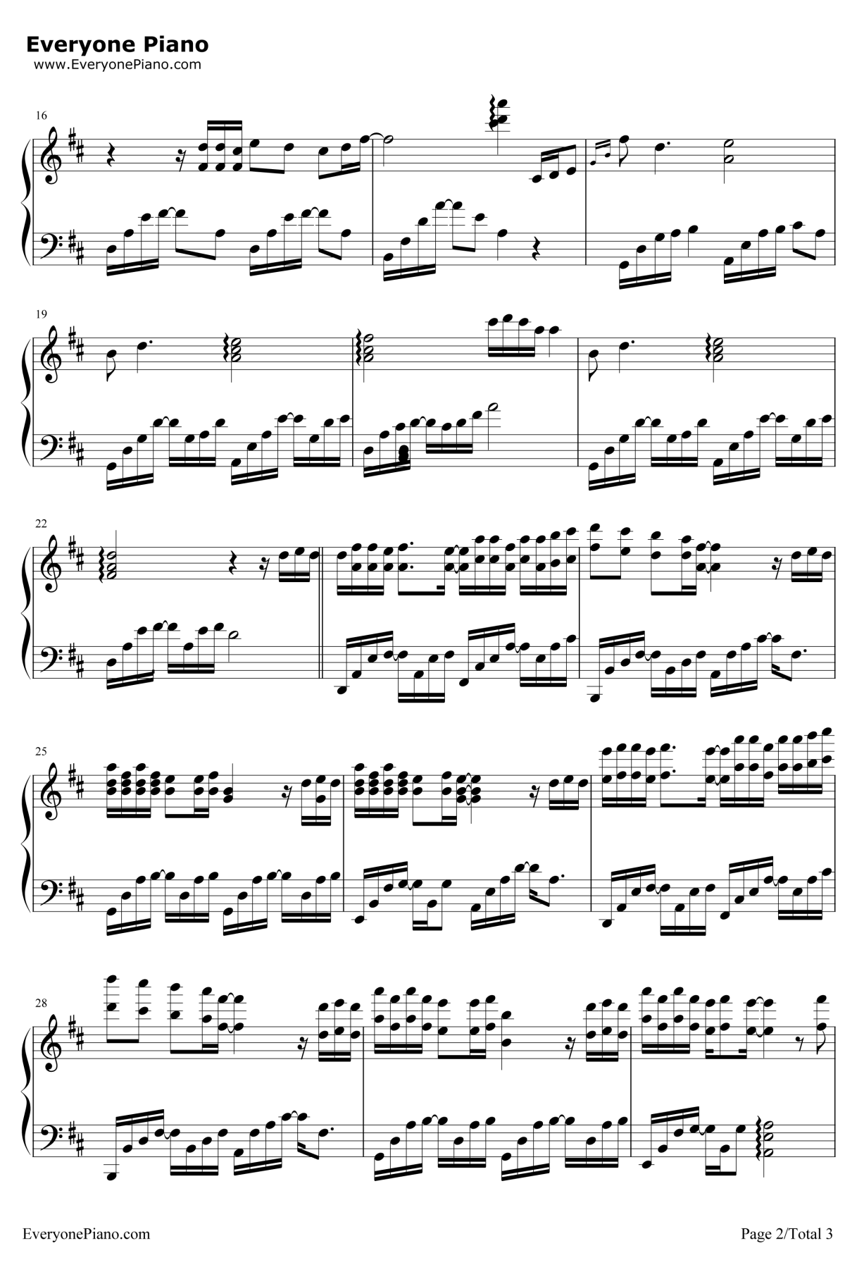 爱着爱着就永远钢琴谱2-田馥甄