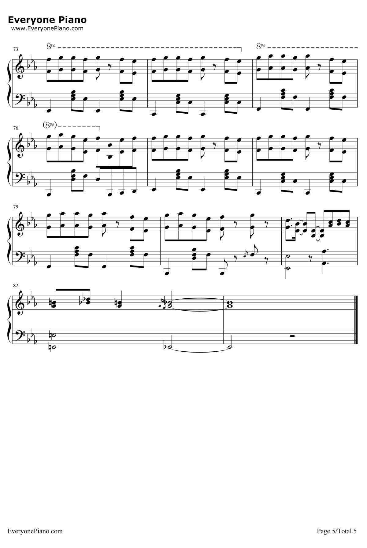 吵架歌钢琴谱5-汪苏泷