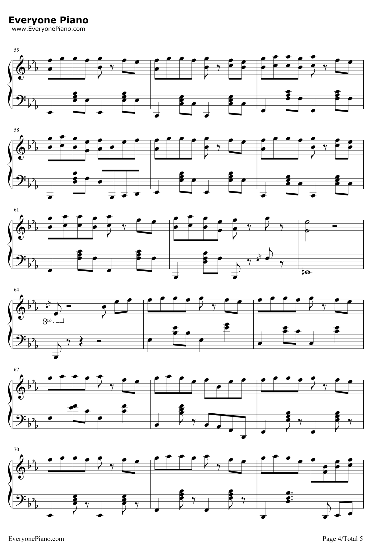 吵架歌钢琴谱4-汪苏泷