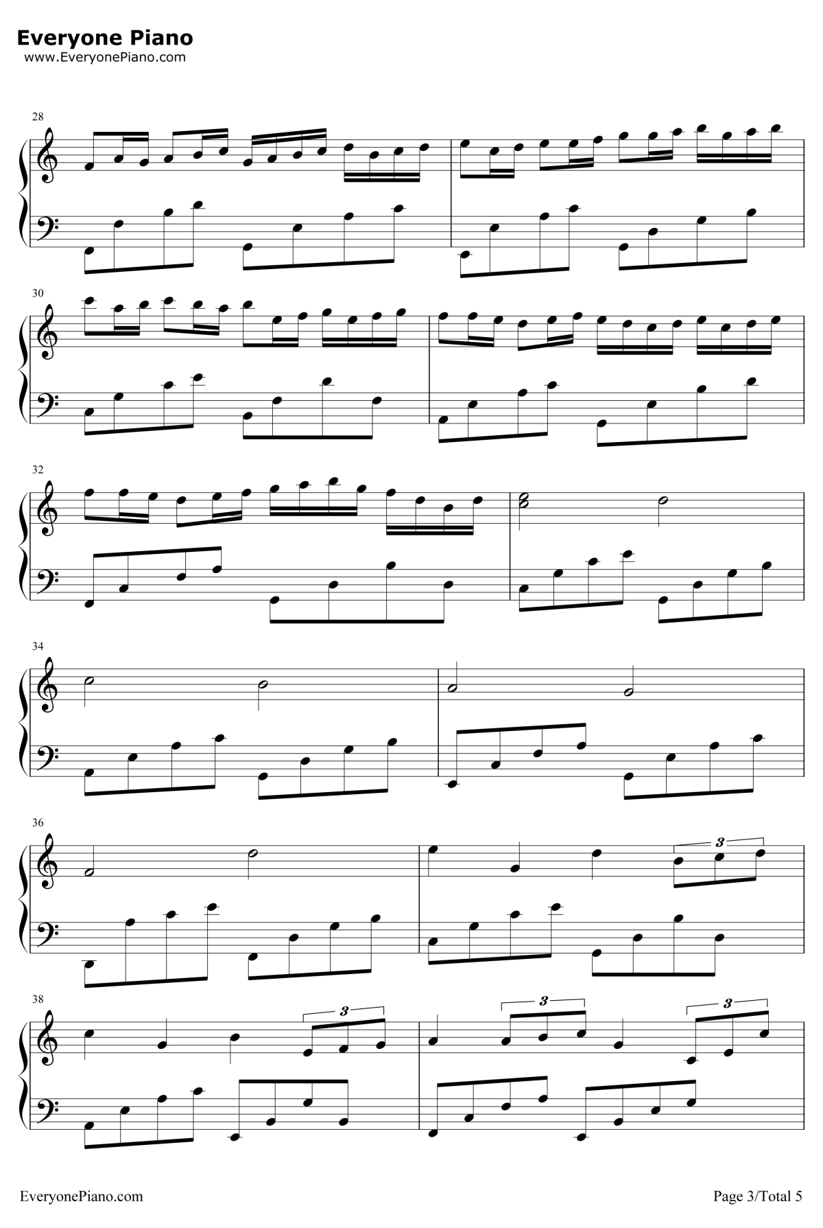 如果有来生钢琴谱3-谭维维