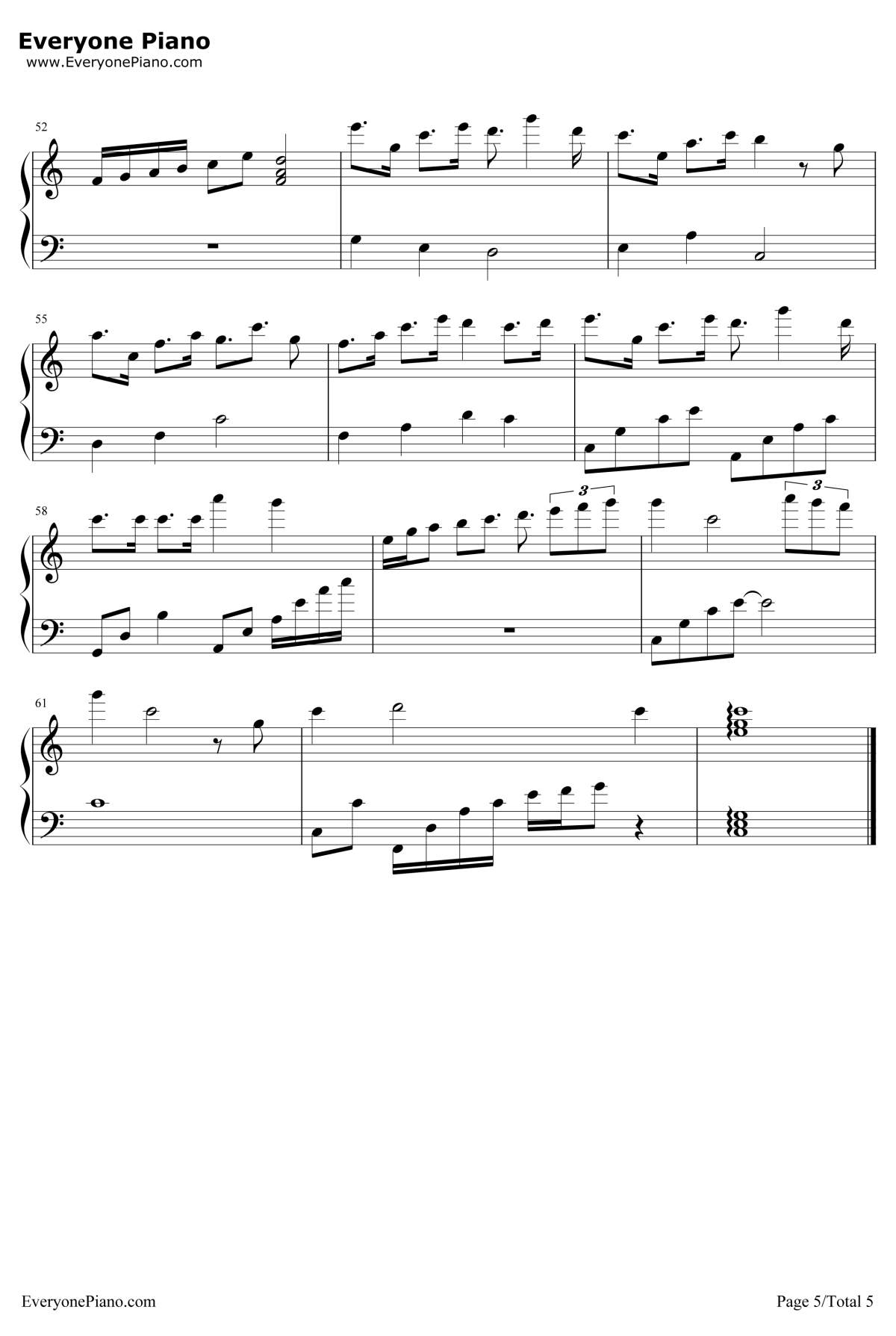 如果有来生钢琴谱5-谭维维