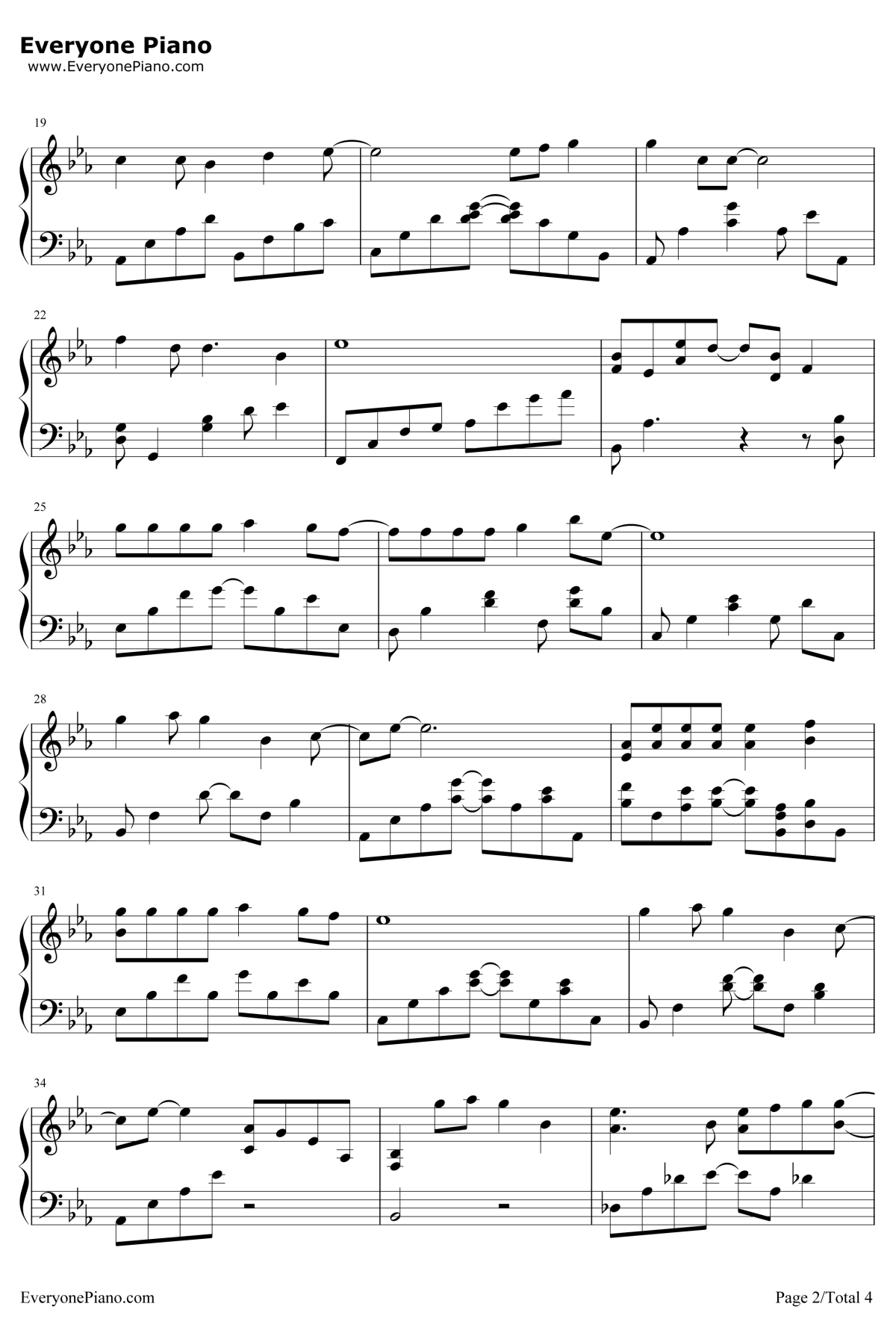 影子情人钢琴谱2-林忆莲