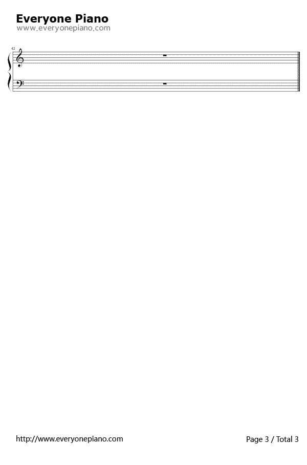 等爱的玫瑰钢琴谱3-凤凰传奇