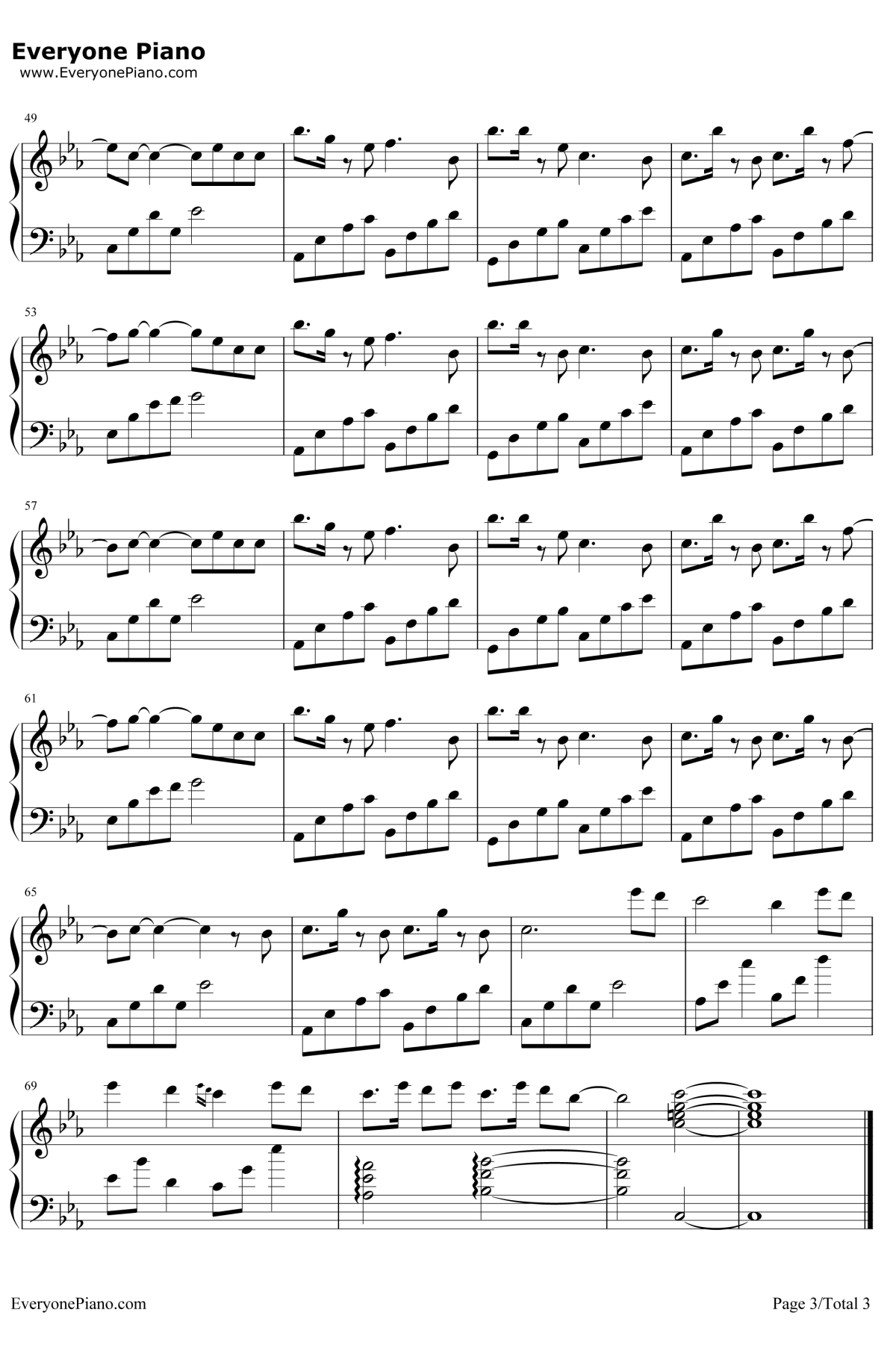 离人愁钢琴谱3-李袁杰