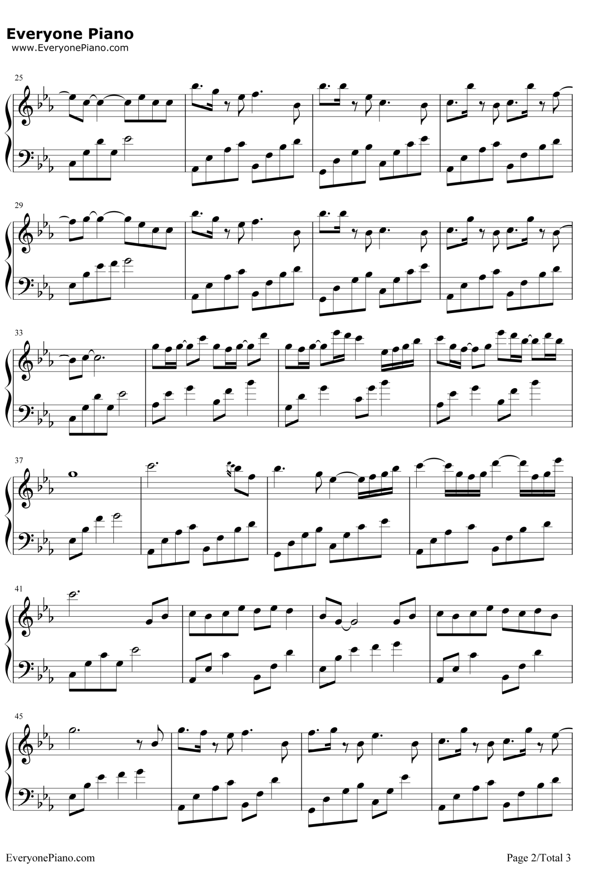 离人愁钢琴谱2-李袁杰