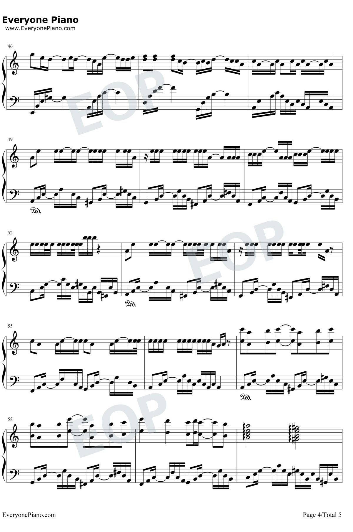 柒月钢琴谱4-石头剪子布