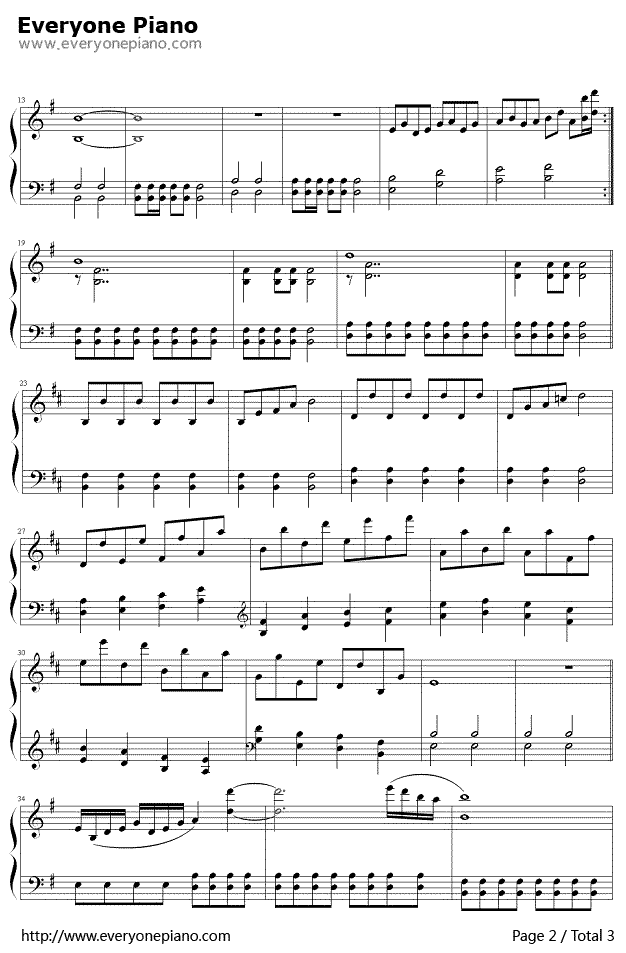 忐忑钢琴谱2-龚琳娜