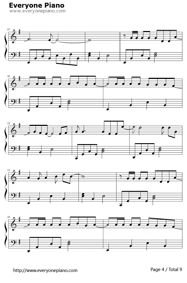 倾尽天下钢琴谱4-河图