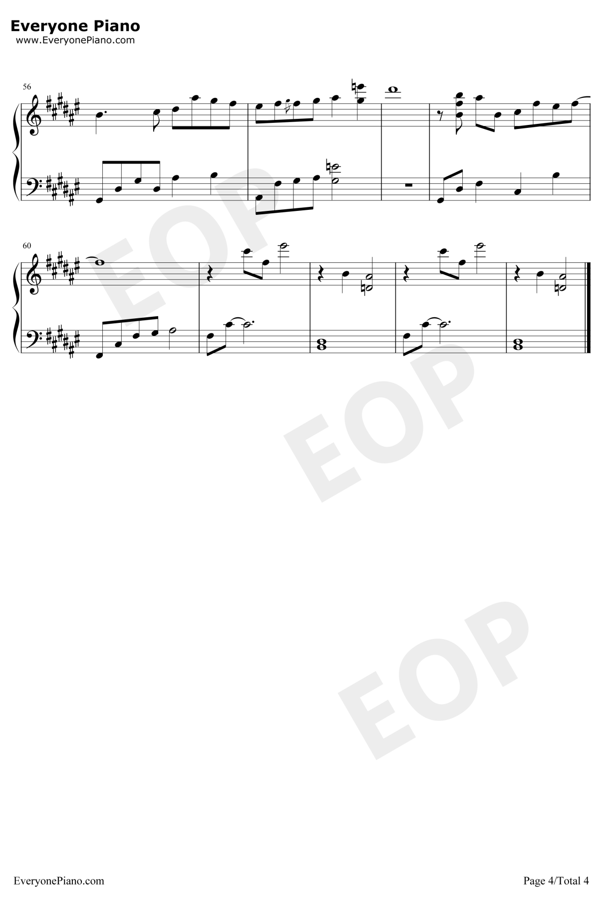 无关钢琴谱4-周深