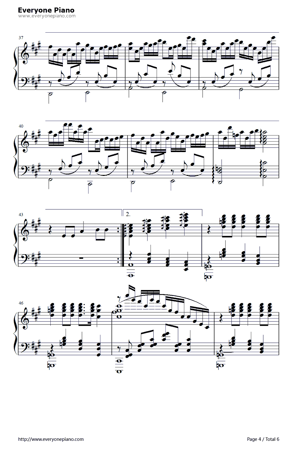 一生有你钢琴谱4-水木年华