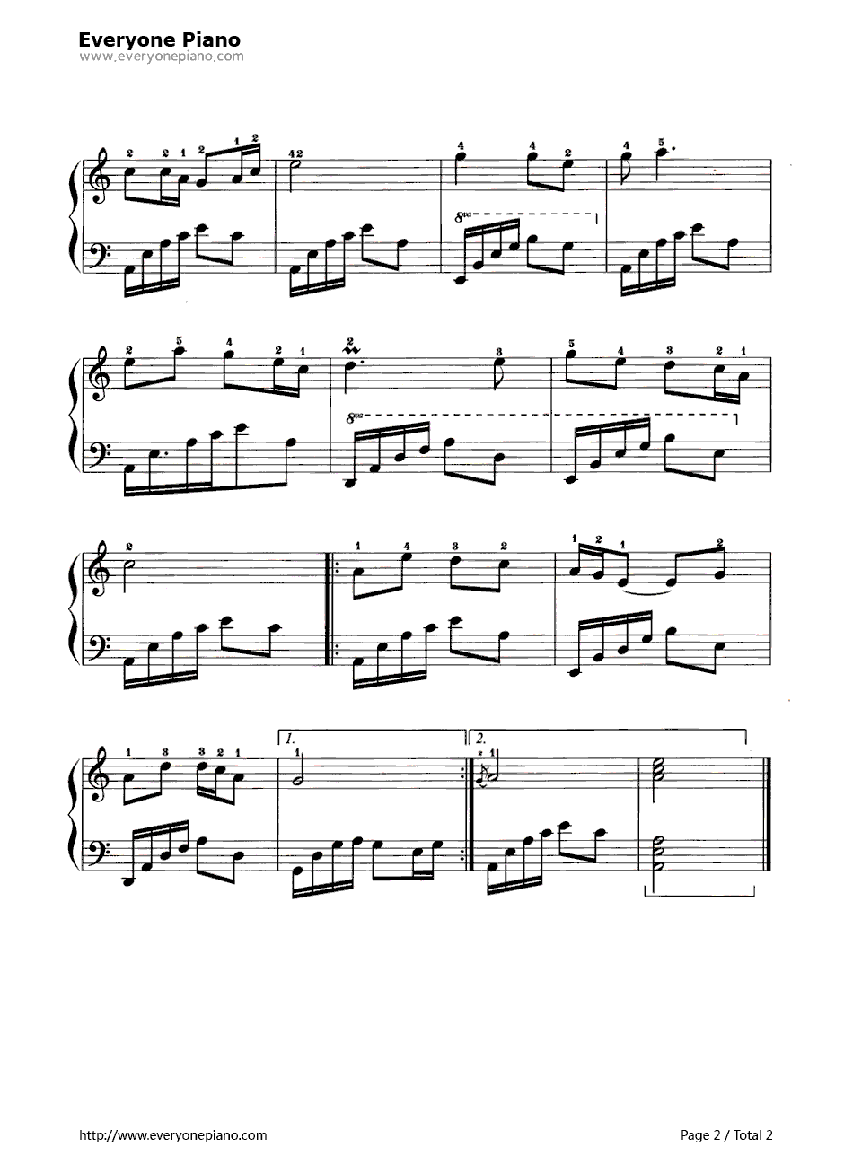 映山红钢琴谱2-傅庚辰