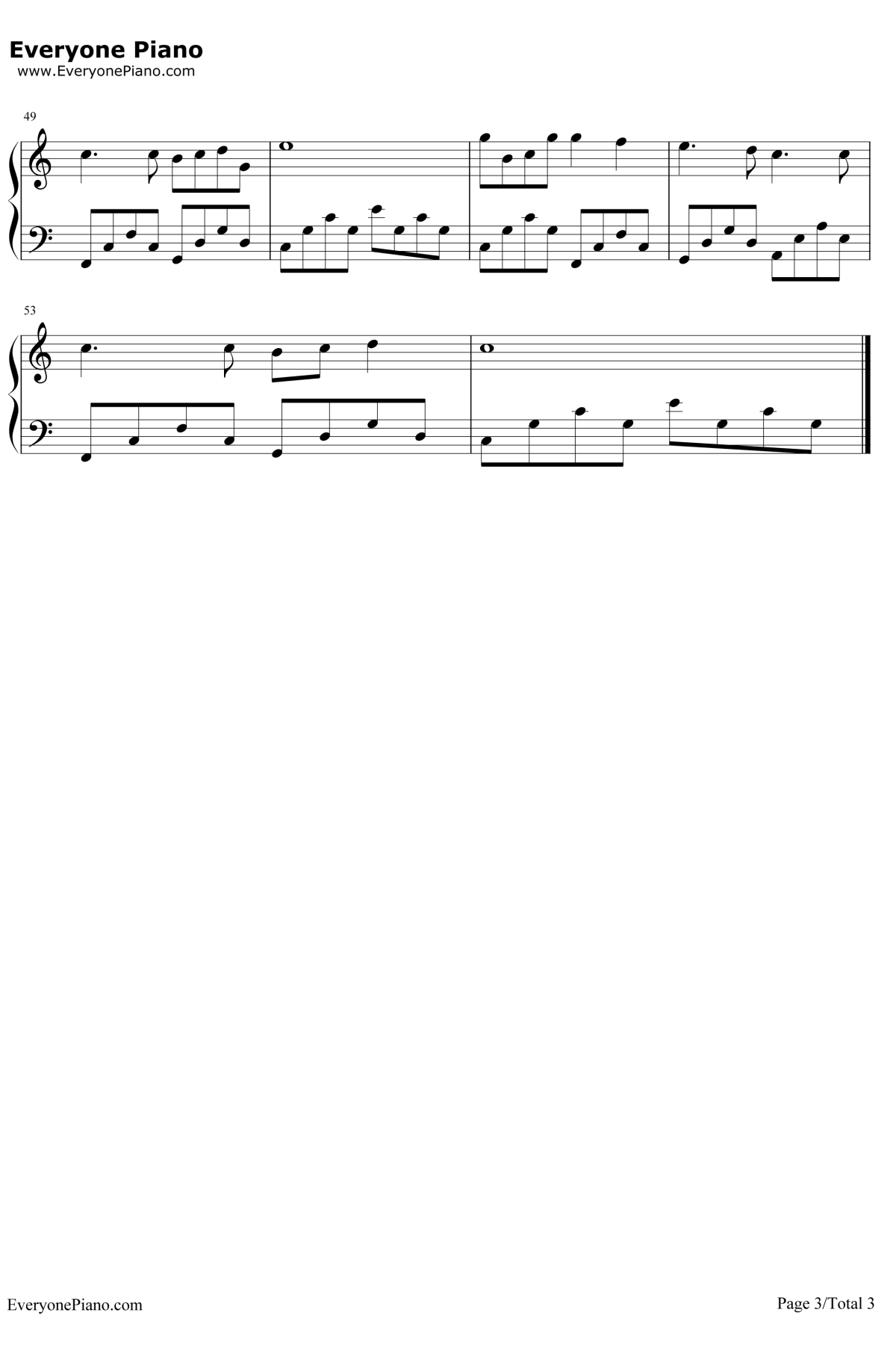 笔记钢琴谱3-周笔畅