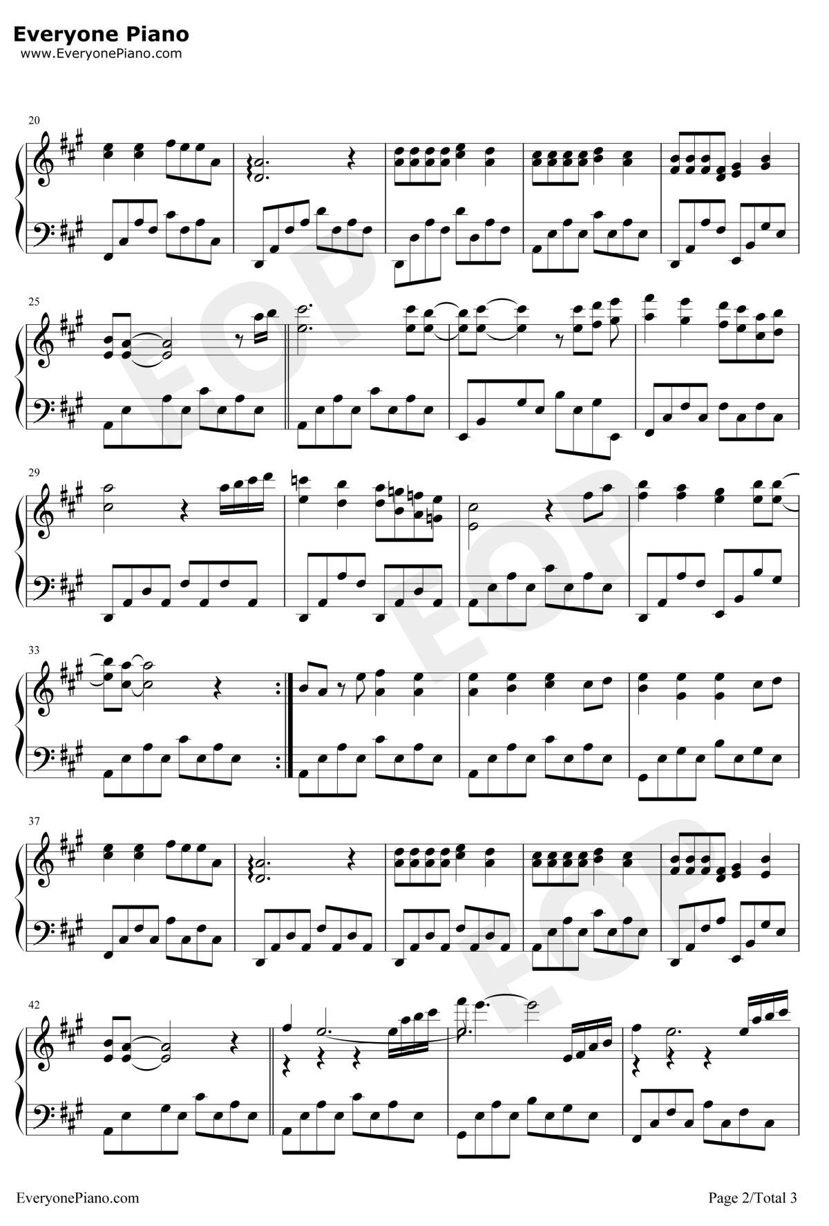 今天你要嫁给我钢琴谱2-陶喆