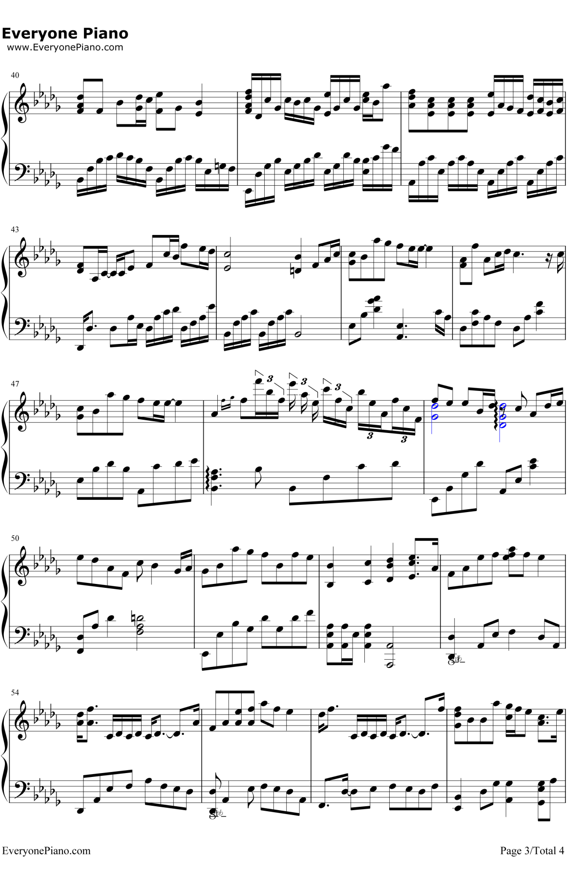 灵魂伴侣钢琴谱3-田馥甄