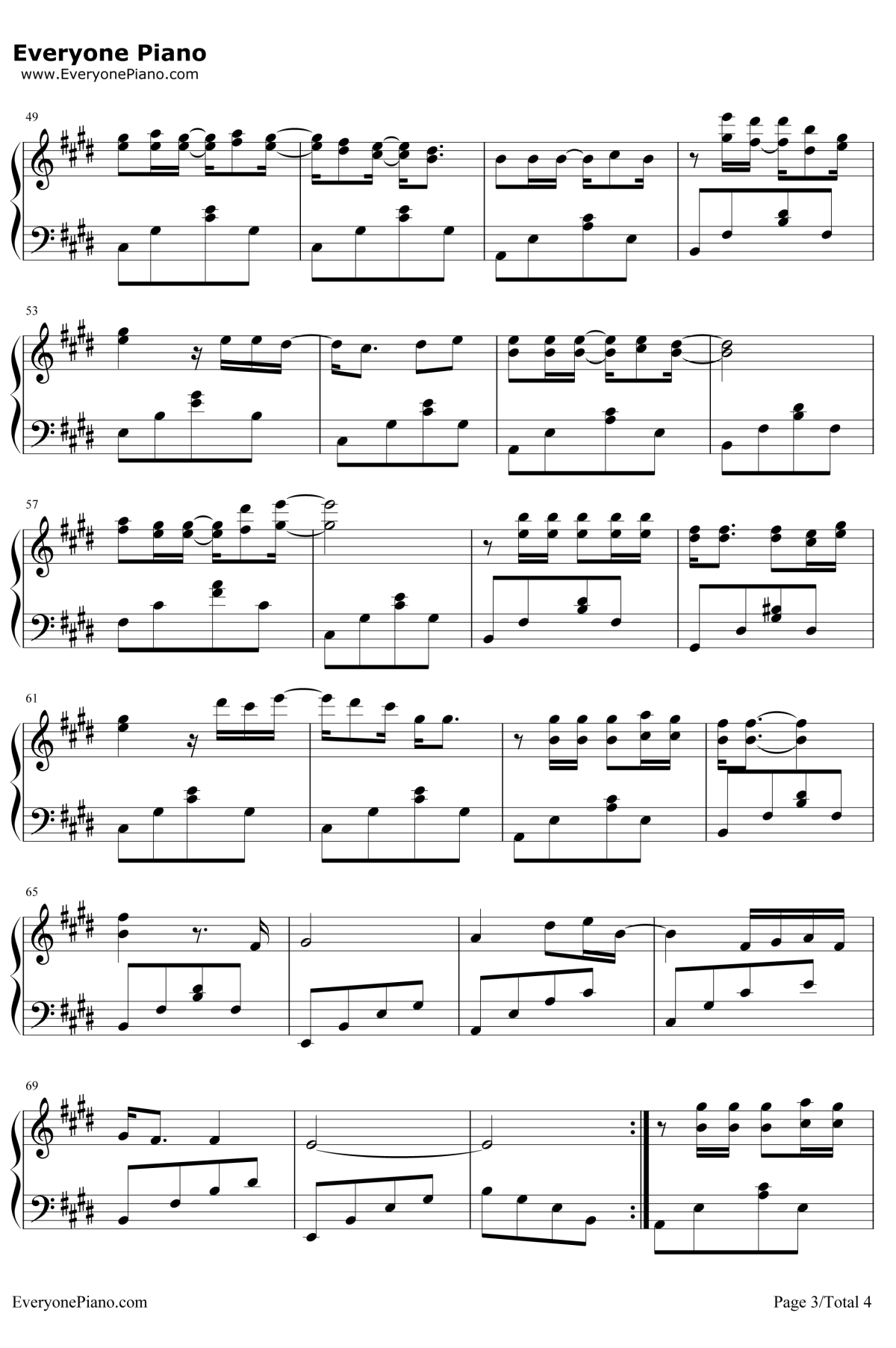 我飞故我在钢琴谱3-林俊杰