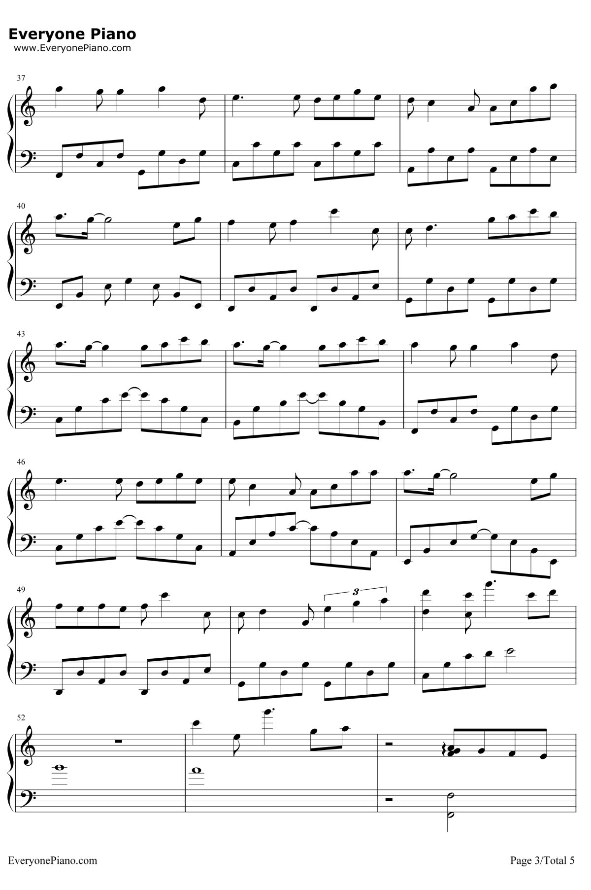 我们都被忘了钢琴谱3-谢安琪