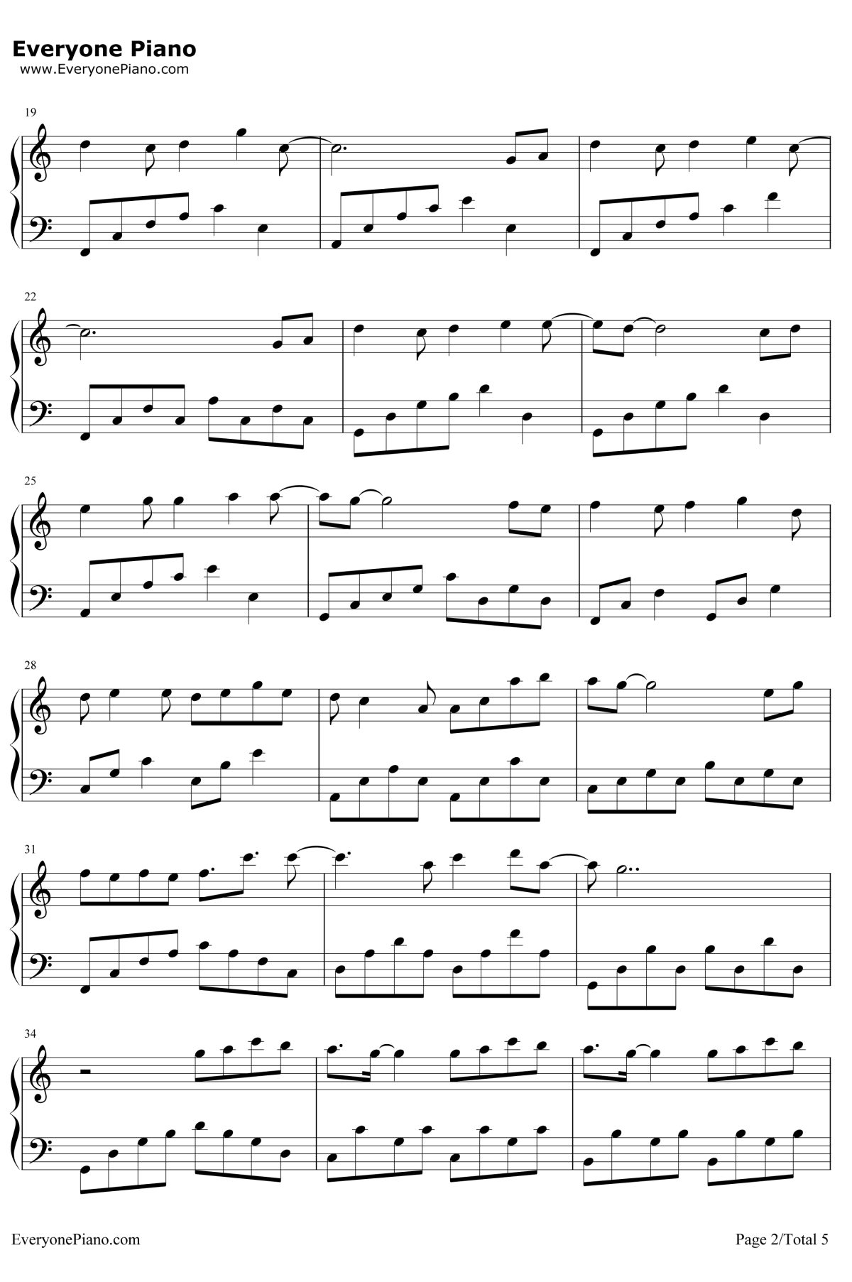 我们都被忘了钢琴谱2-谢安琪