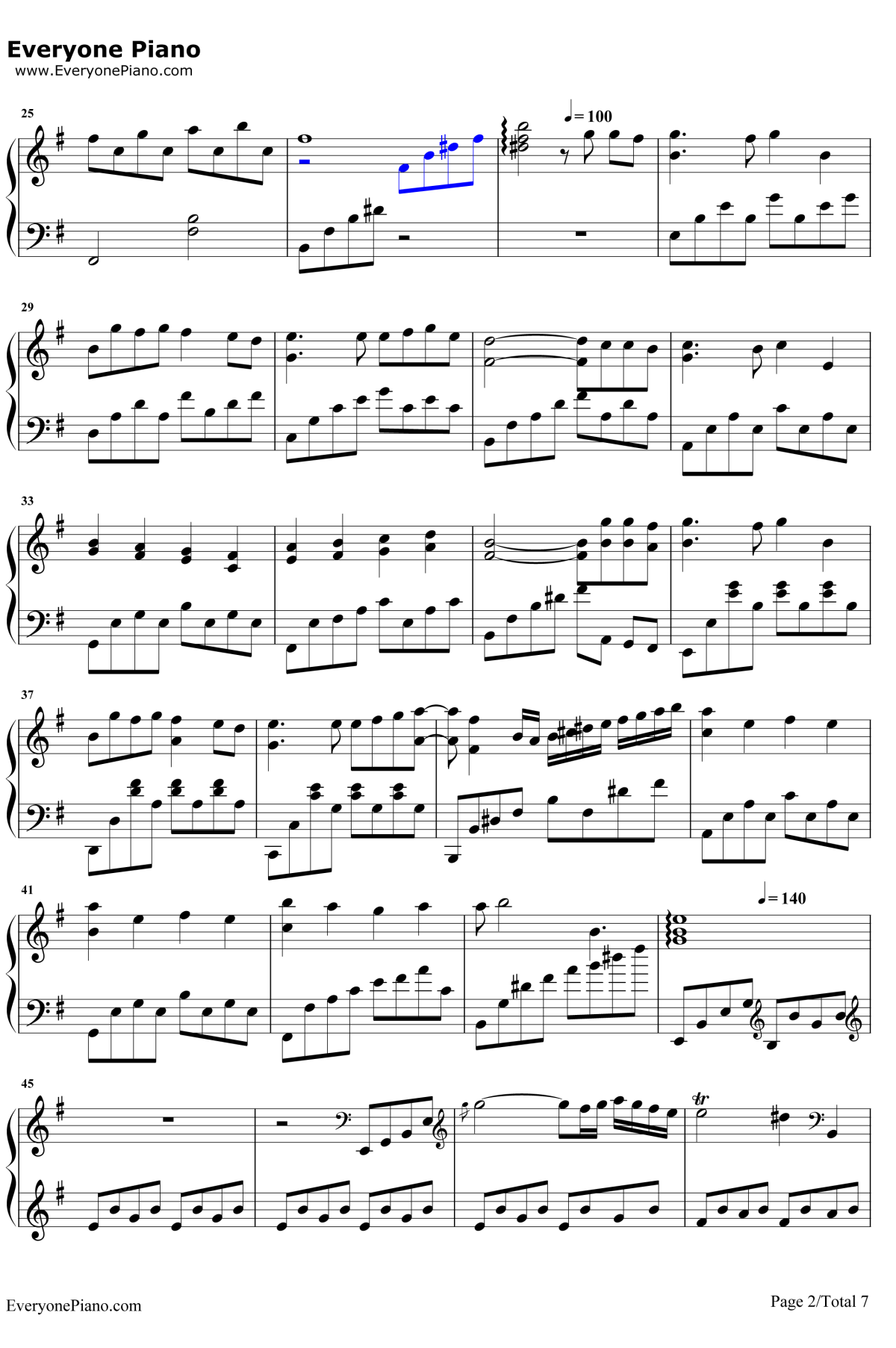 胡桃夹子钢琴谱2-张碧晨